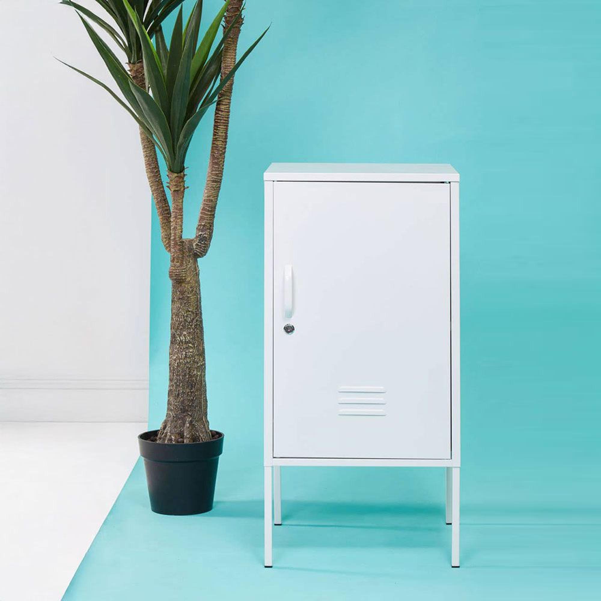 Academy Metal Cabinet - 1 Door - White