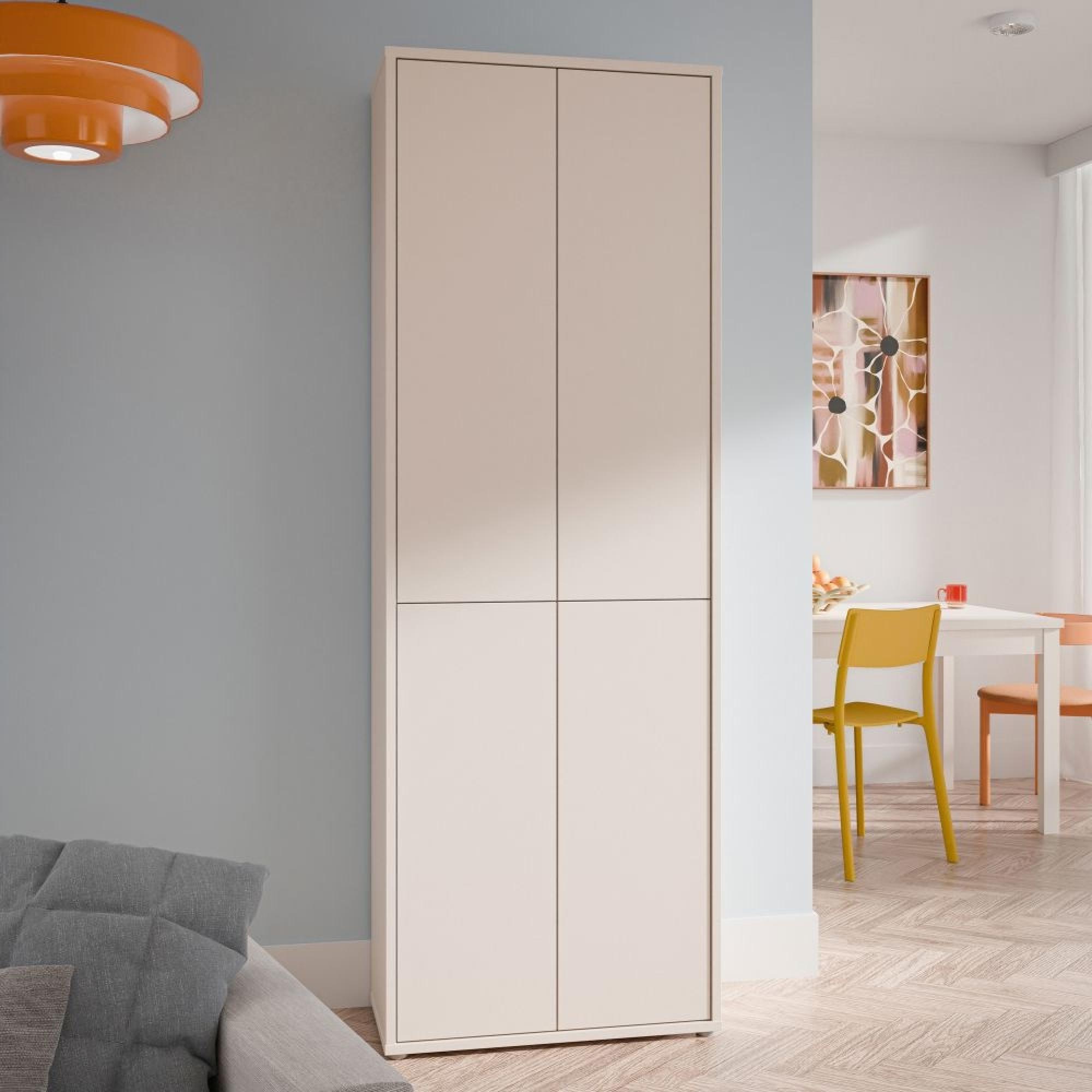 Alice Springs Storage Cabinet - 4 Door - Tall - Sand