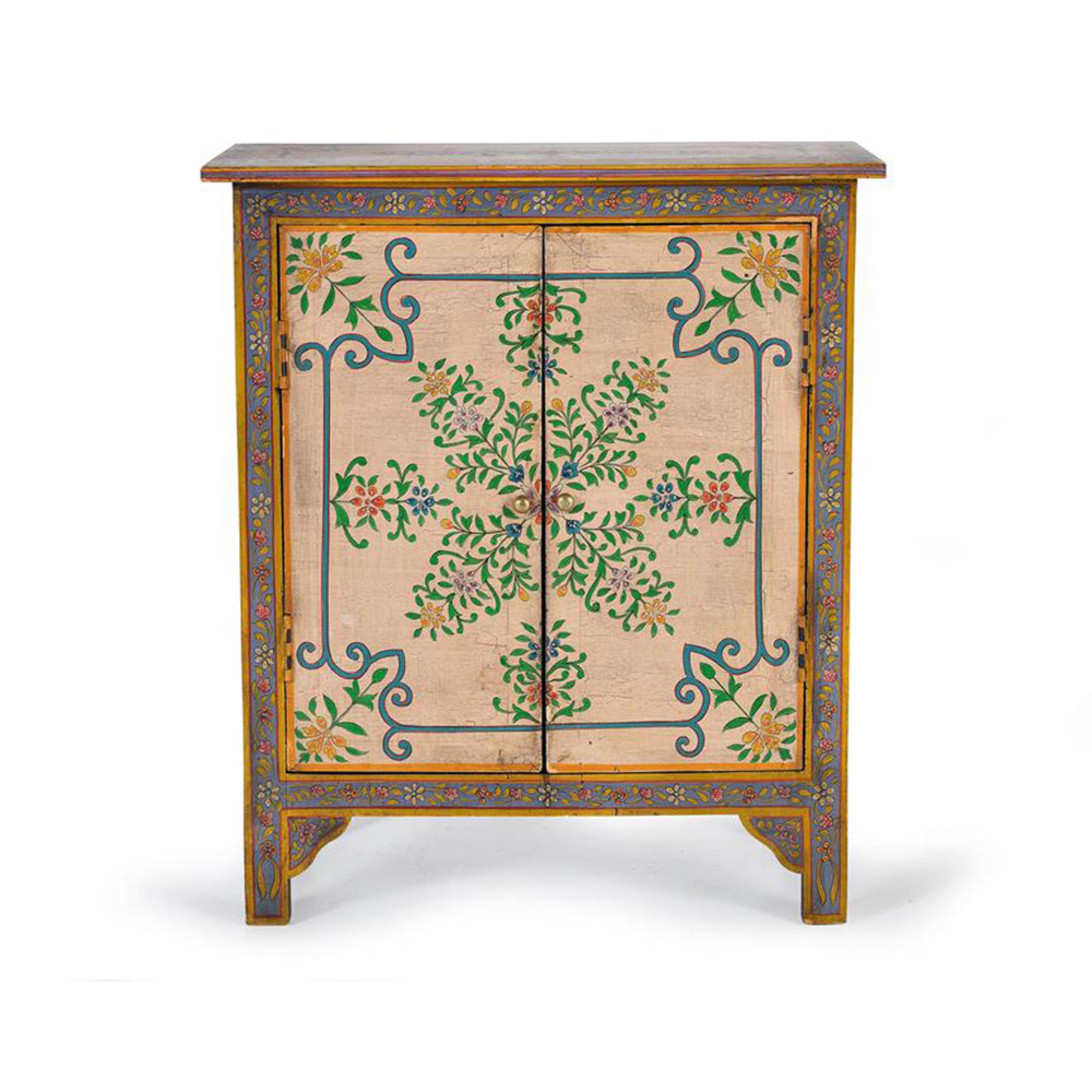 Ballinger Hall Cabinet - Mango Wood - Painted - 2 Door