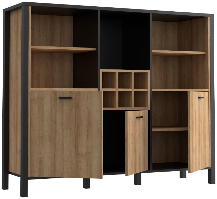 High Rock Cabinet - 3 Door - Oak
