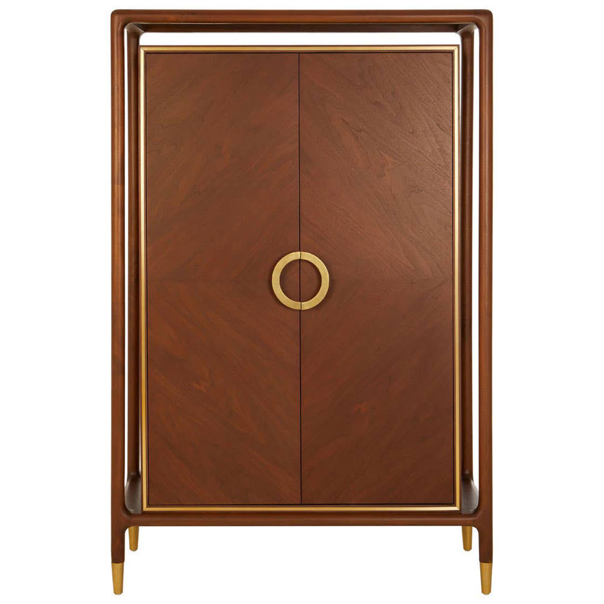 Lino Hall Cabinet - 2 Door - Walnut