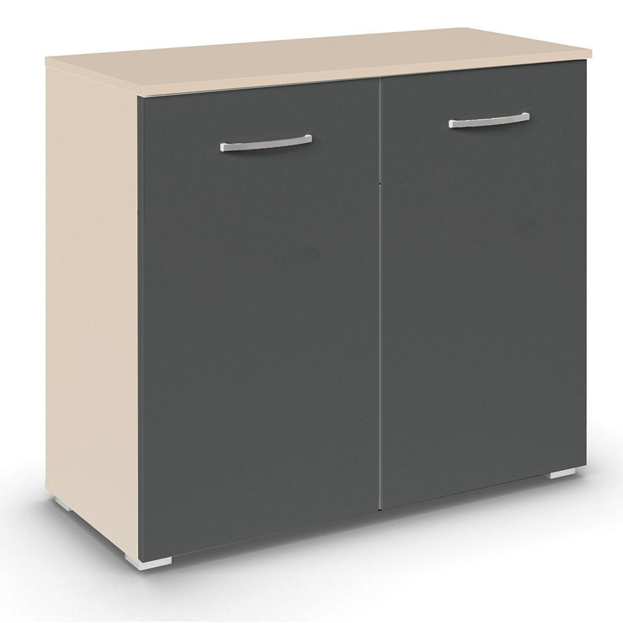 Rauch Aditio 2 Door Cupboard - Champagne and Metallic Dark Grey
