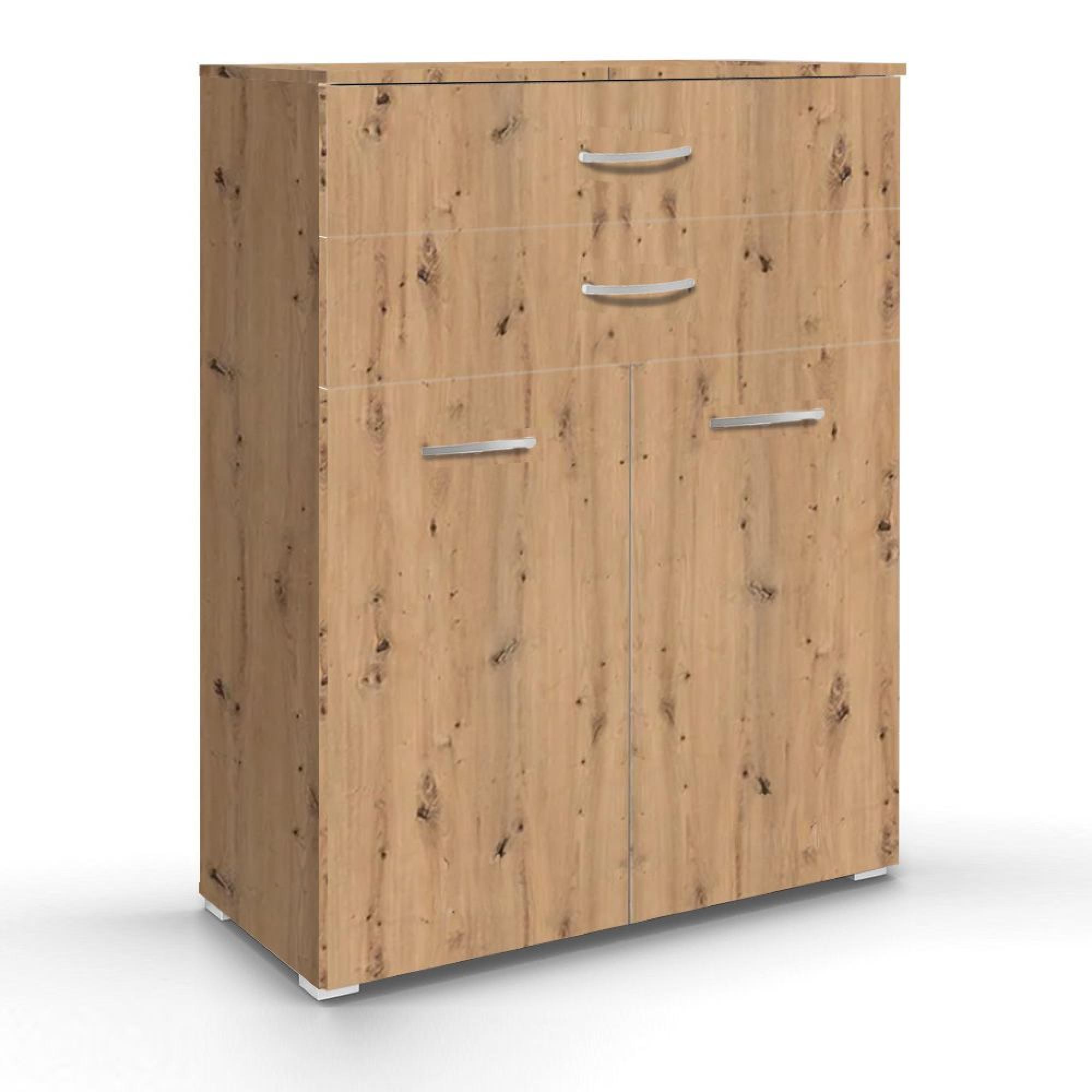 Rauch Aditio 2 Door Cupboard with 2 Top Drawer - Artisan Oak