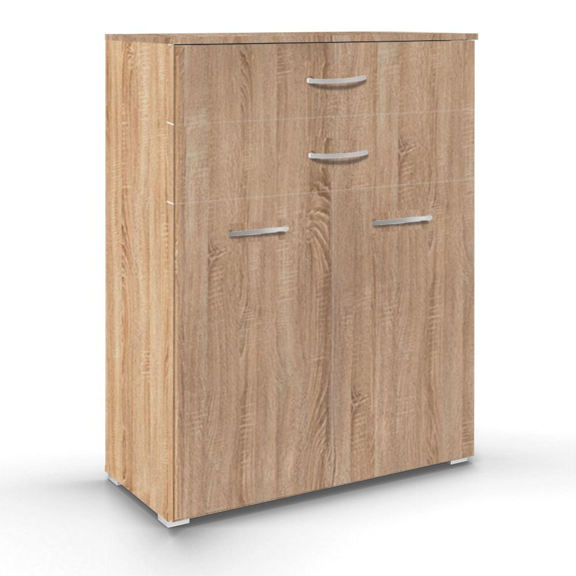 Rauch Aditio 2 Door Cupboard with 2 Top Drawer - Sonoma Oak