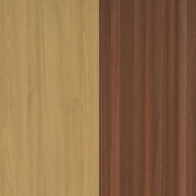 Modern Oak Front and Noche Walnut Base Unit