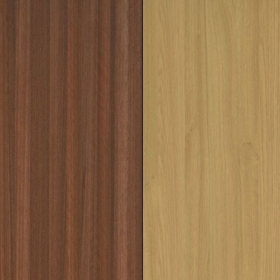 Noche Walnut Front and Modern Oak Base Unit