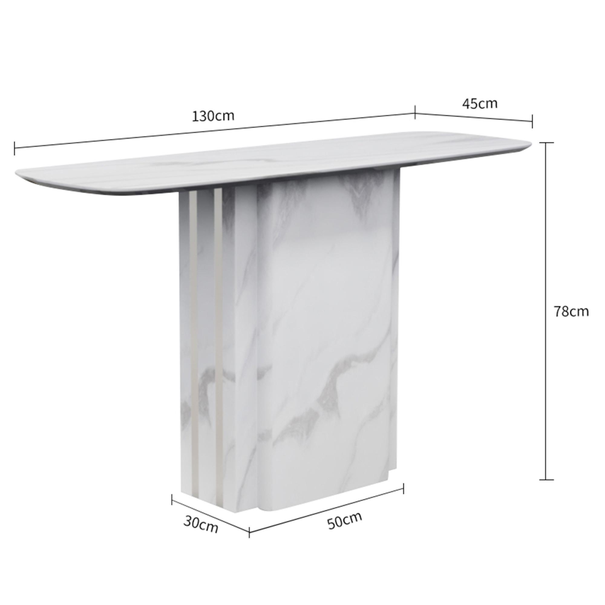 Antonio Console Table - White Marble
