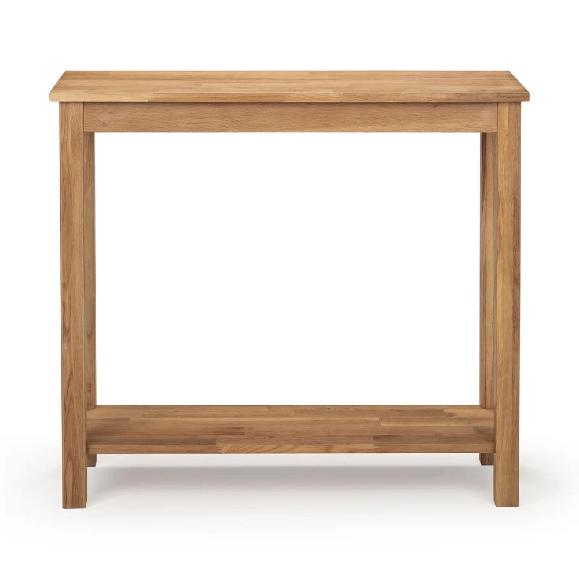 Coxmoor Console Table with Shelf - 90cm - Oak