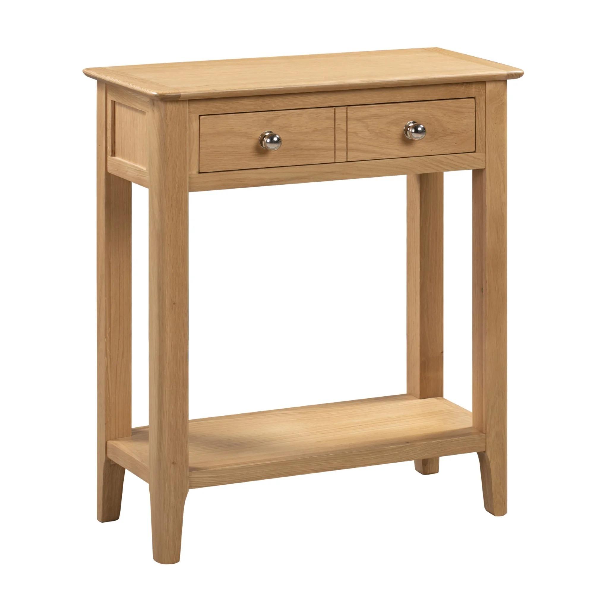 Cotswold Console Table - 2 Drawer - Oak