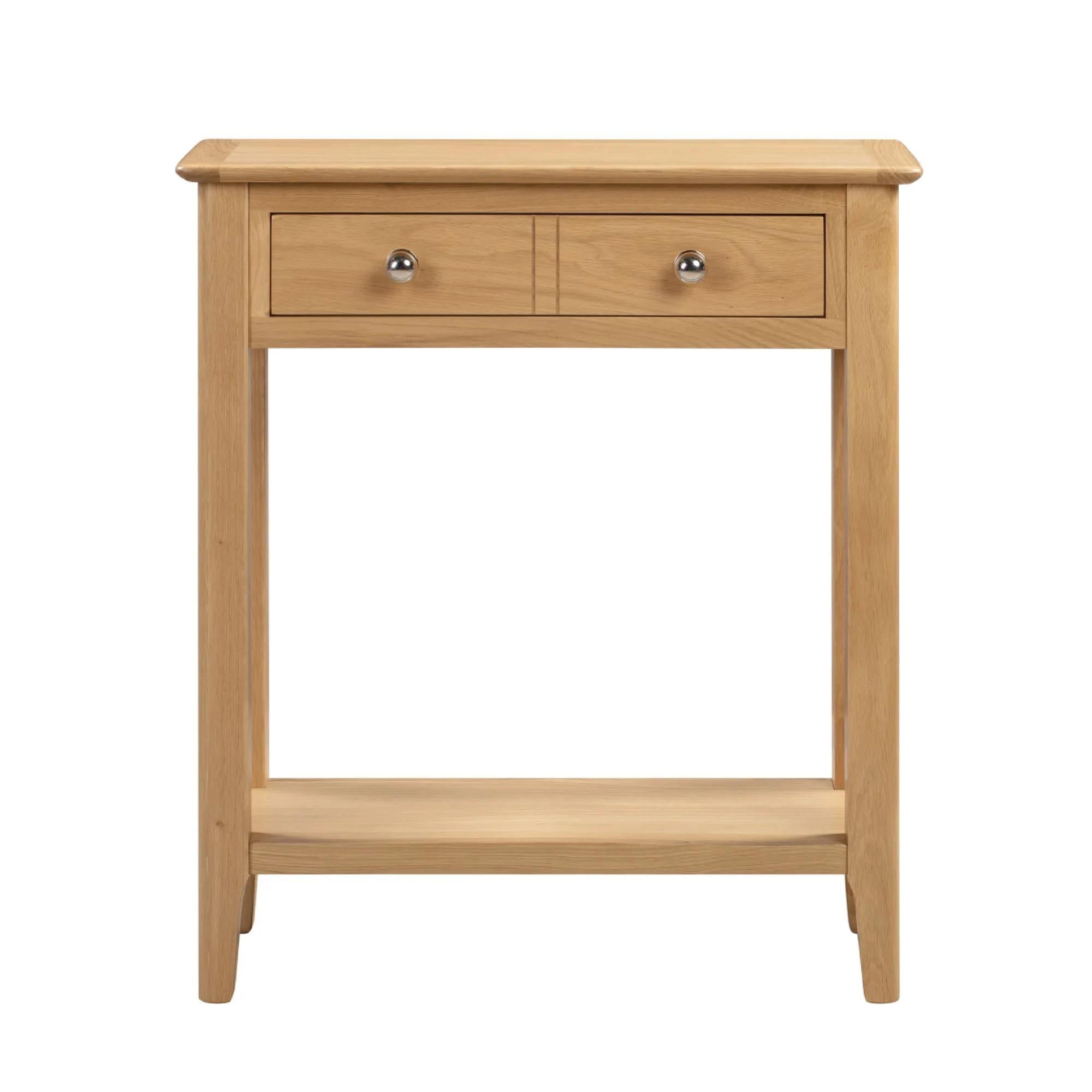 Cotswold Console Table - 2 Drawer - Oak