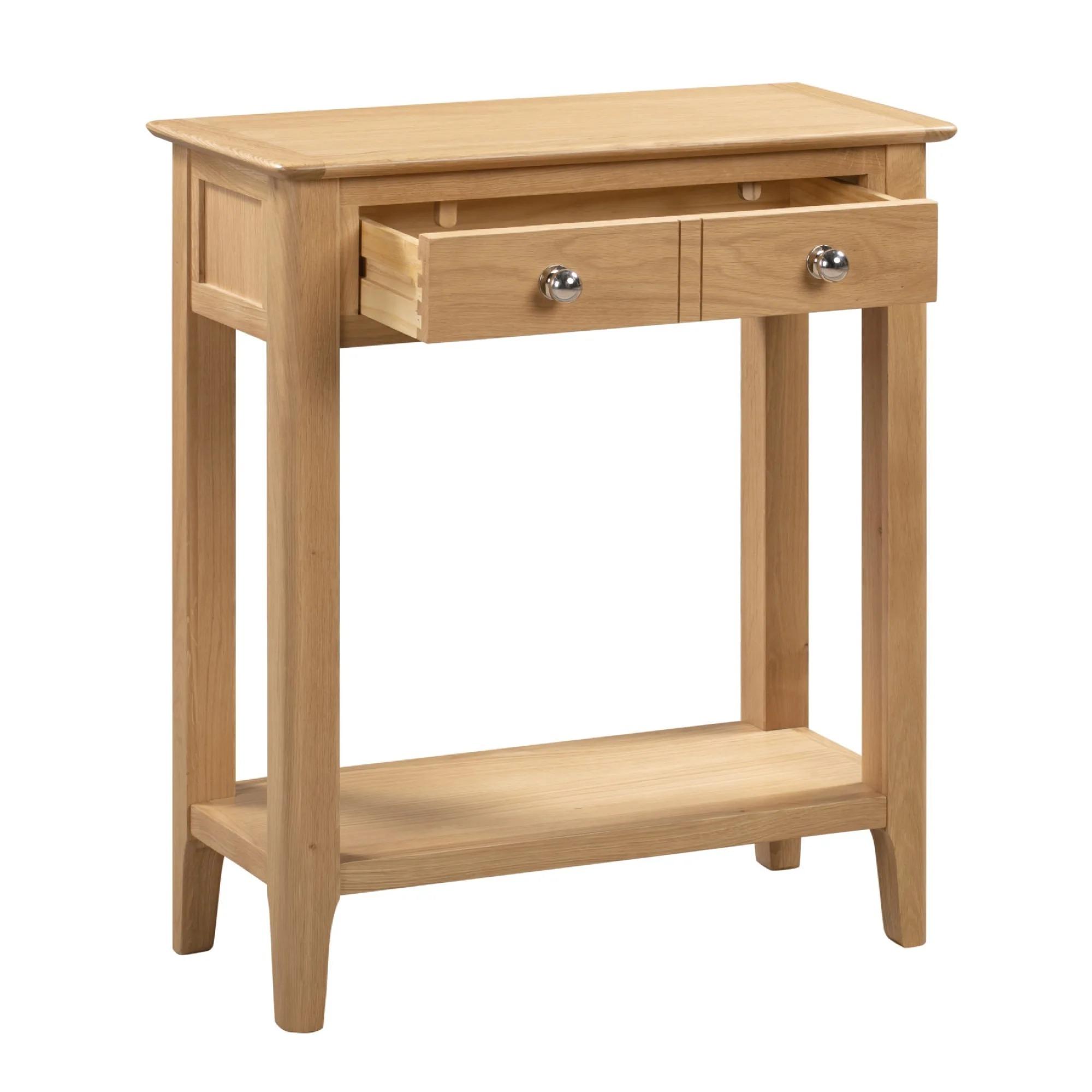 Cotswold Console Table - 2 Drawer - Oak