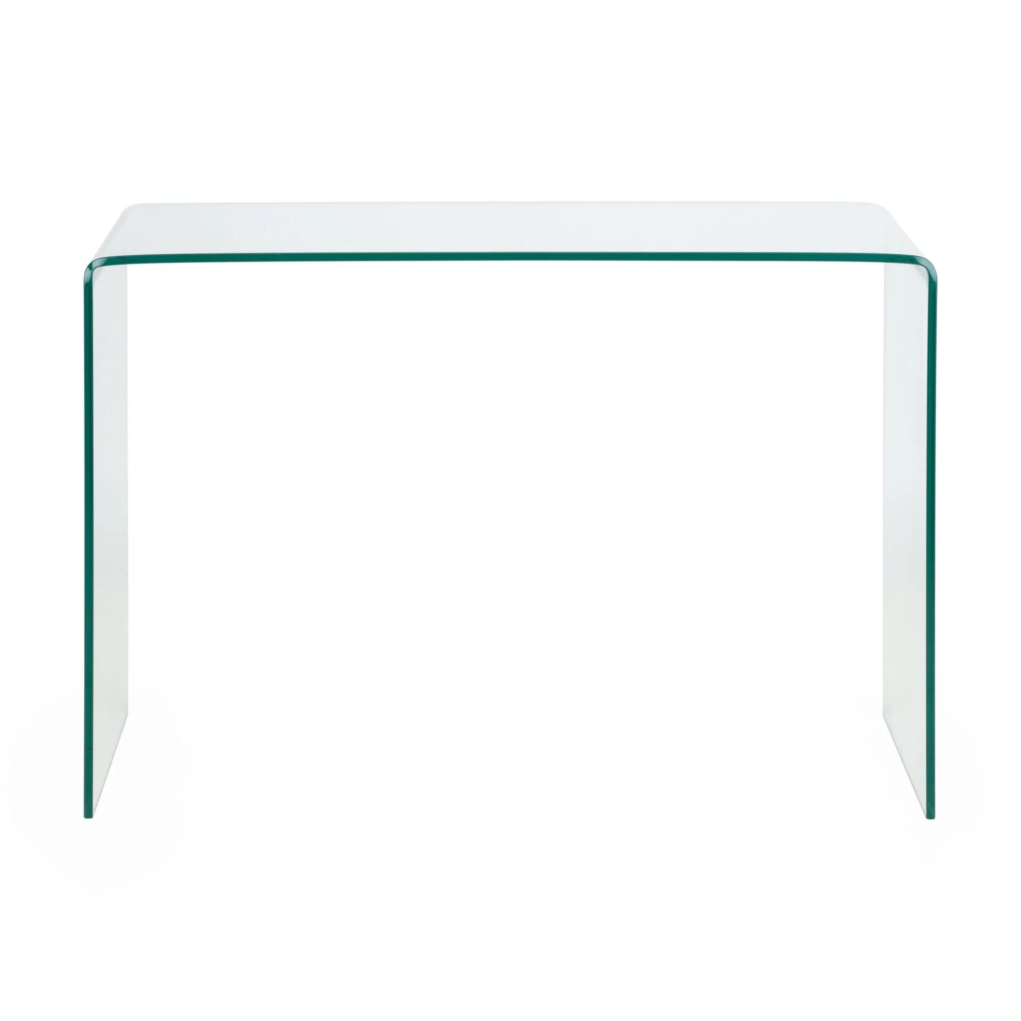 Amalfi Bent Glass Console Table - 110cm