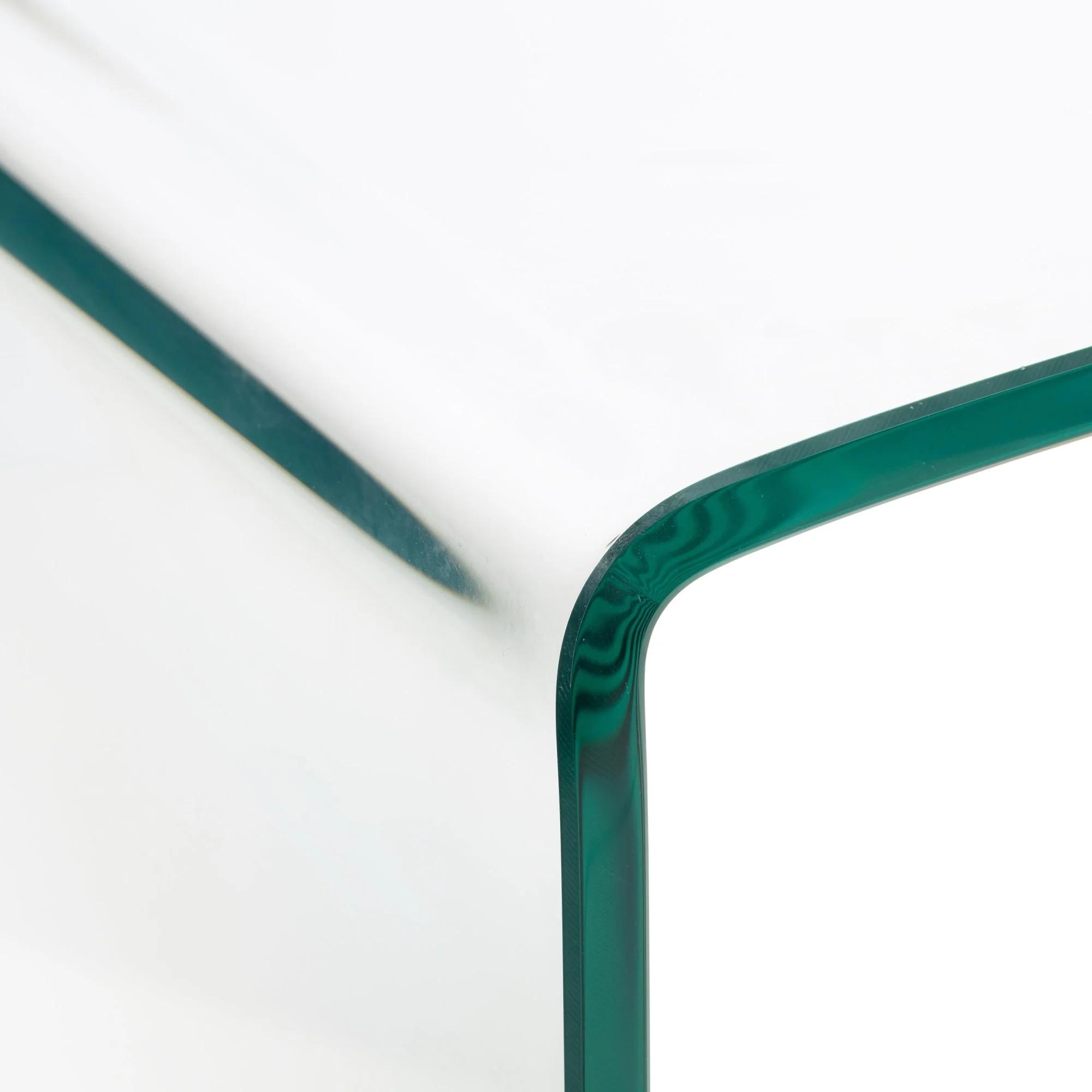 Amalfi Bent Glass Console Table - 110cm