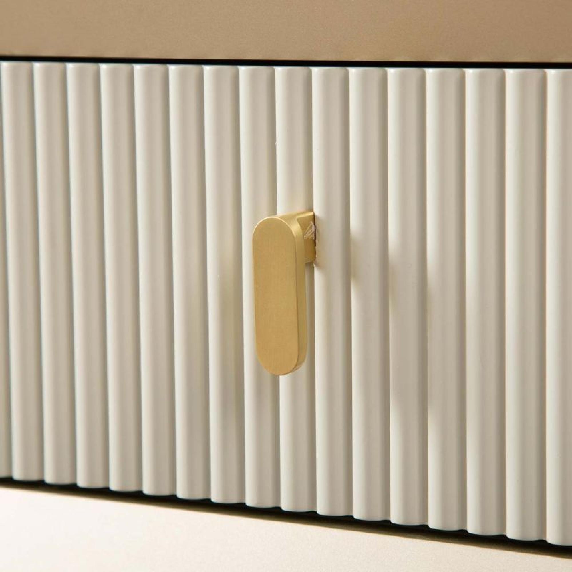 Amelie Console Table - 2 Drawer - Cream Elm