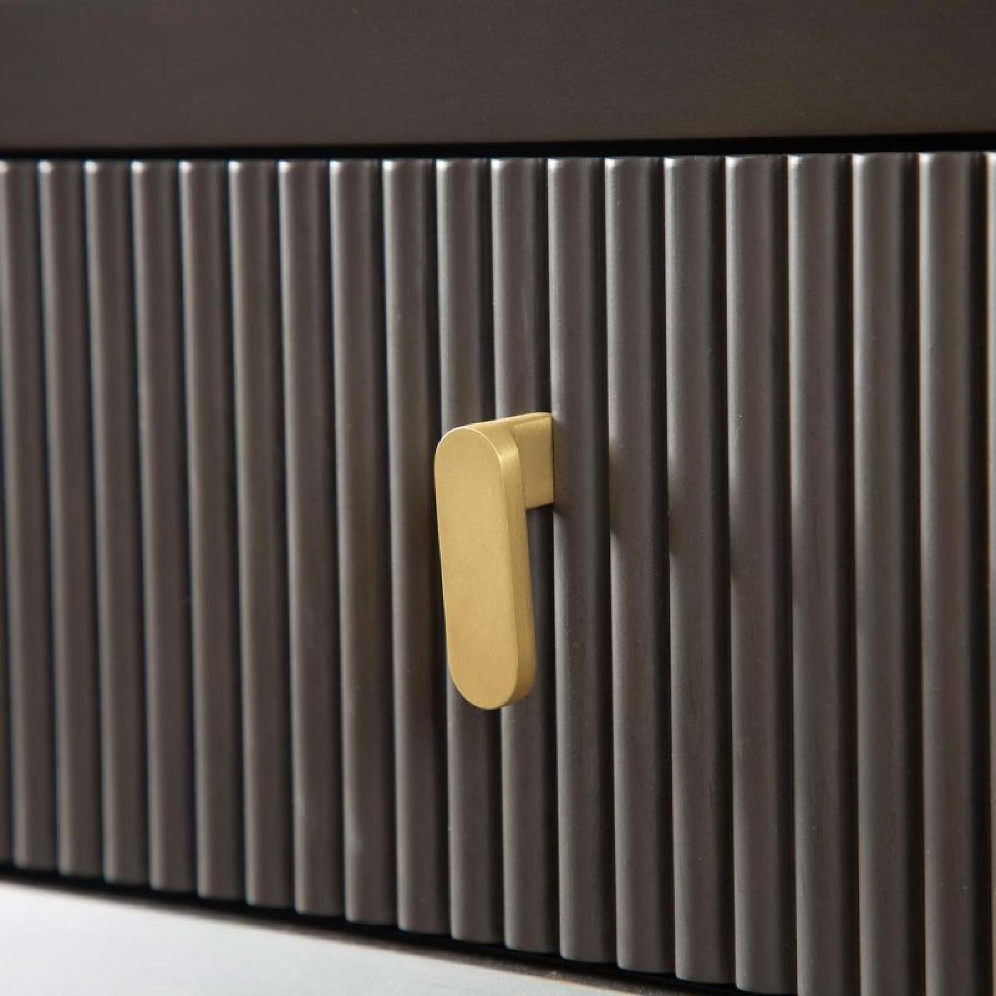 Amelie Console Table - 2 Drawer - Smoke Grey Elm