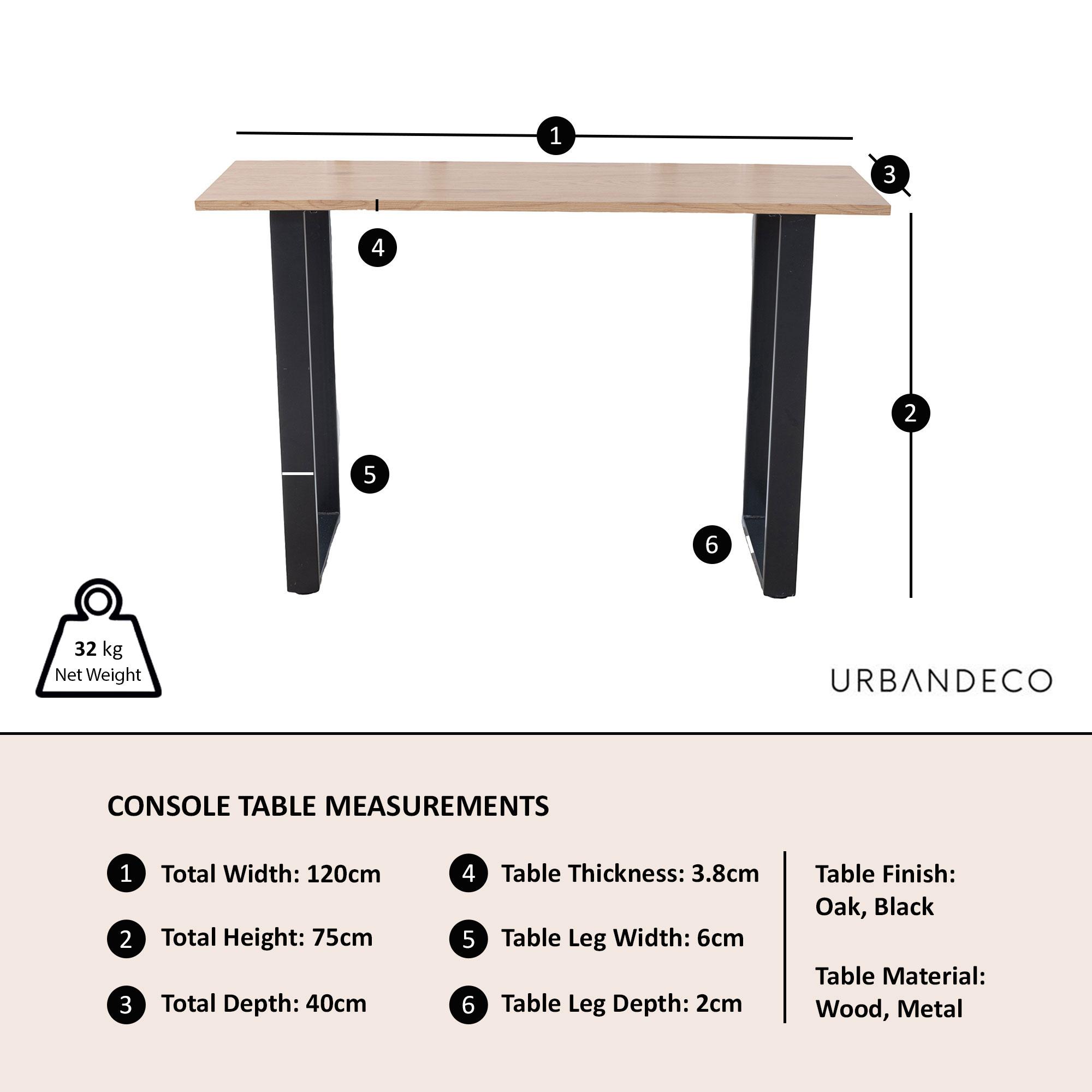 Clearance - Texas Console Table - Oak