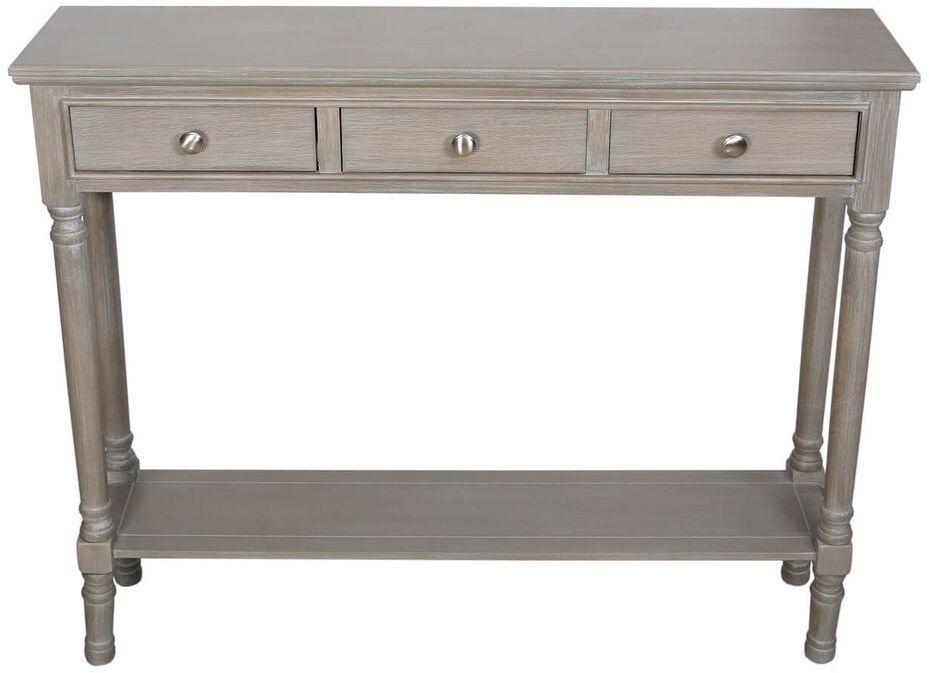 Delta Console Table - Taupe - 3 Drawer