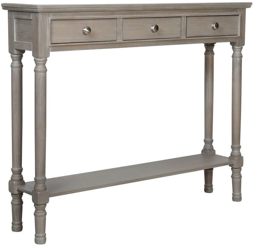 Delta Console Table - Taupe - 3 Drawer