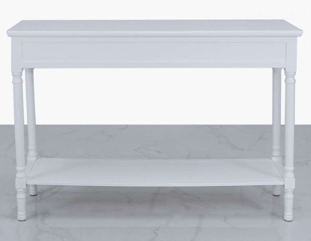 Delta Console Table - 3 Drawer - White