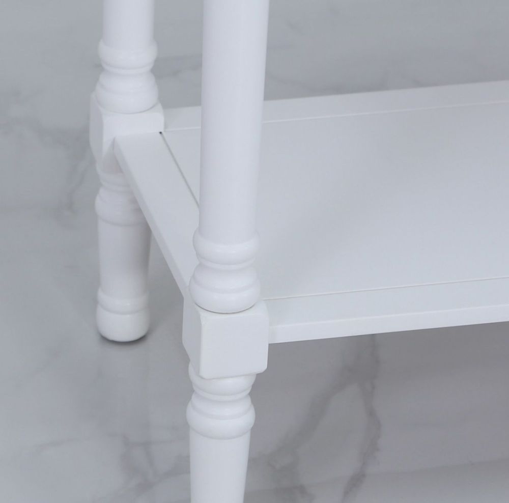Delta Console Table - 3 Drawer - White