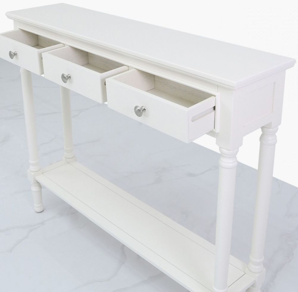 Delta Console Table - White