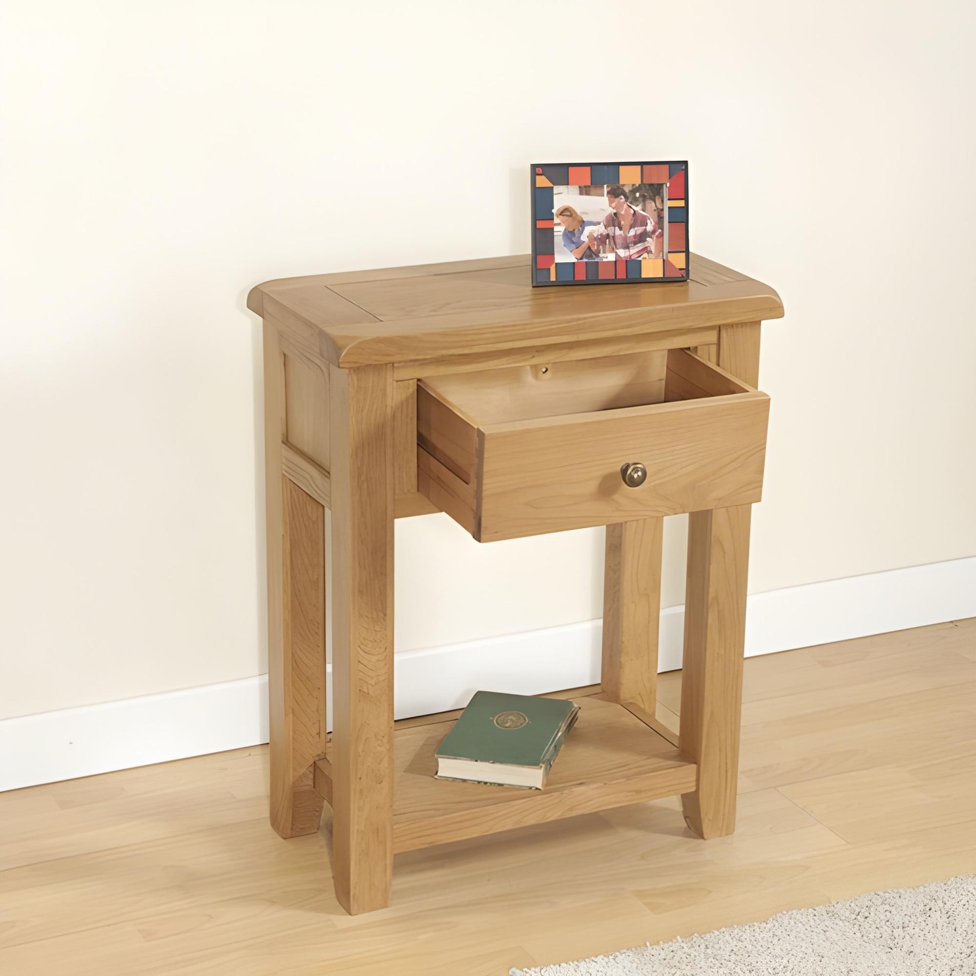 Dorset Console Table - 1 Drawer - Oak
