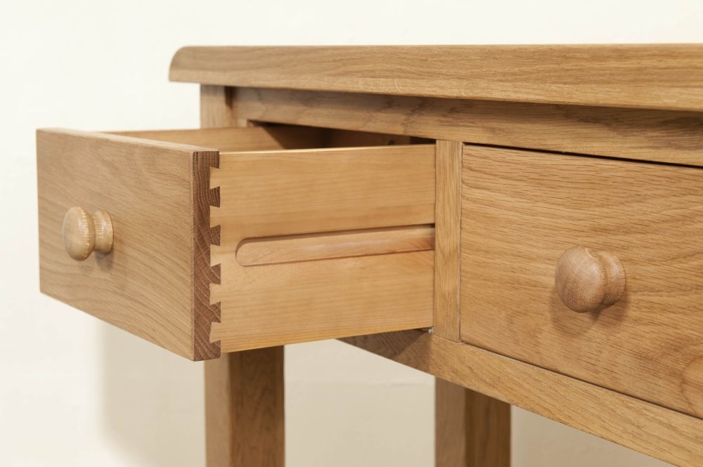 Dorset Console Table - 2 Drawer - Oak