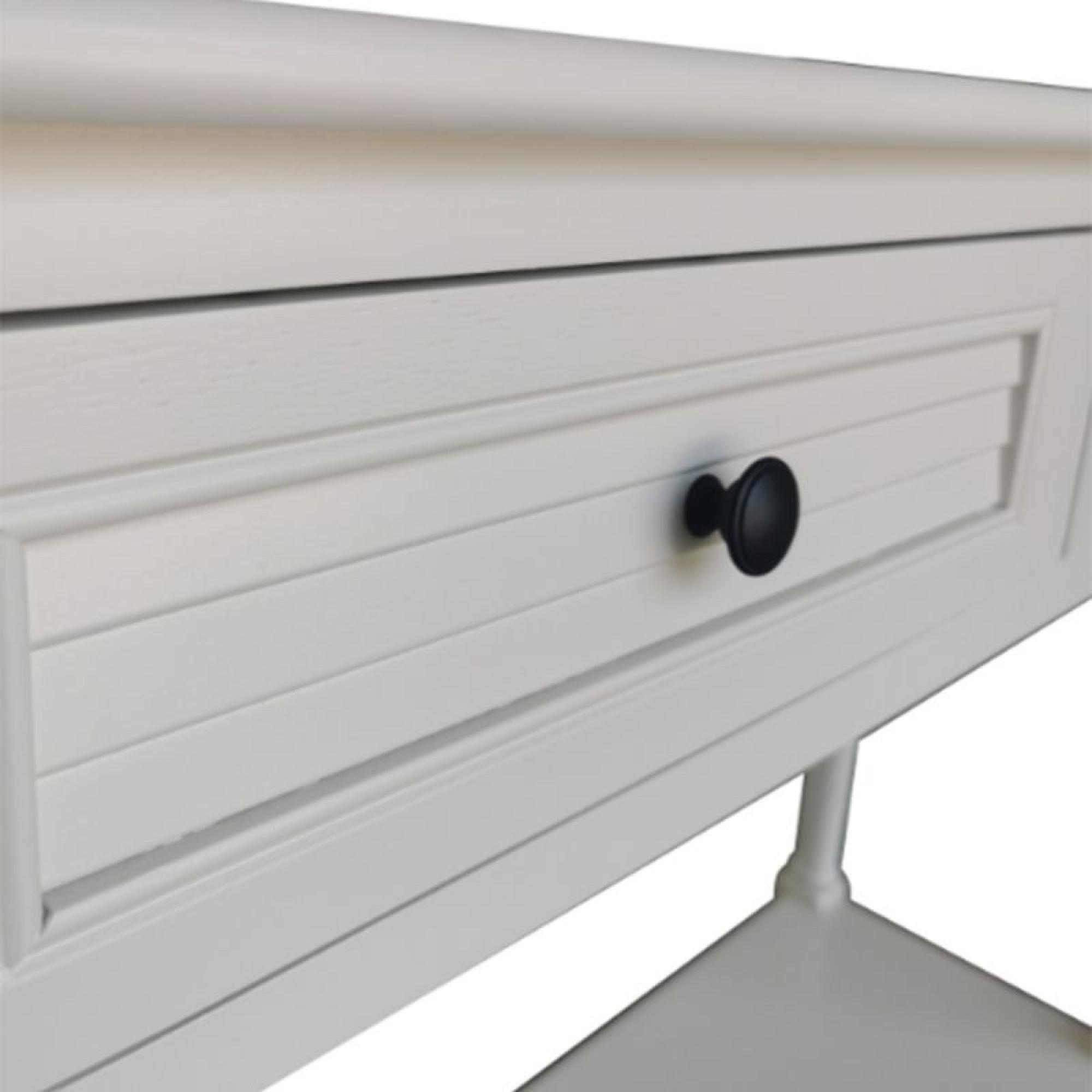 Elise Console Table - Pearl White - 2 Drawer