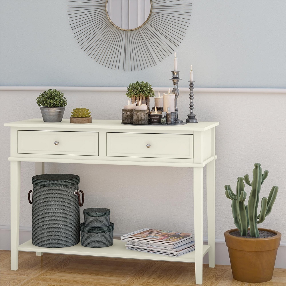 Franklin Console Table - White - 7918013COMUK