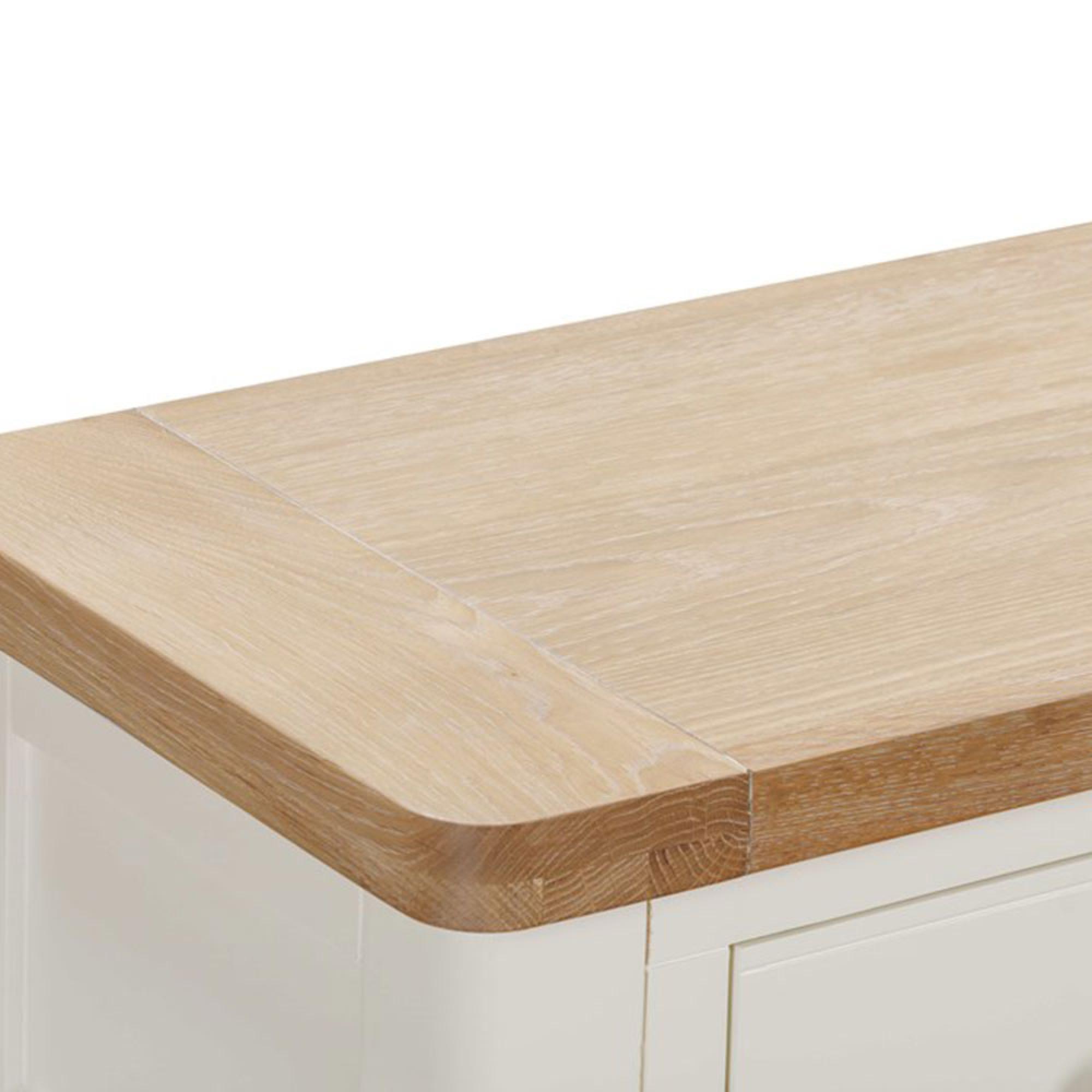 Hayley Console Table - 2 Drawer - Oak and White