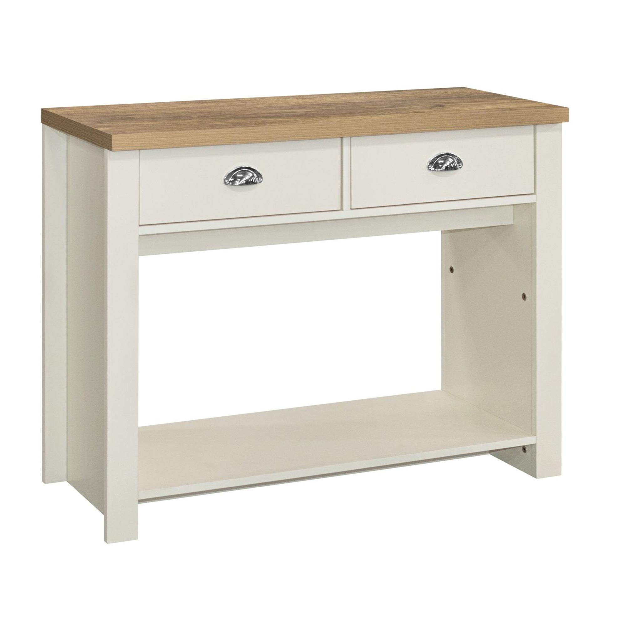 Highgate Console Table - 2 Drawer - Cream Painted