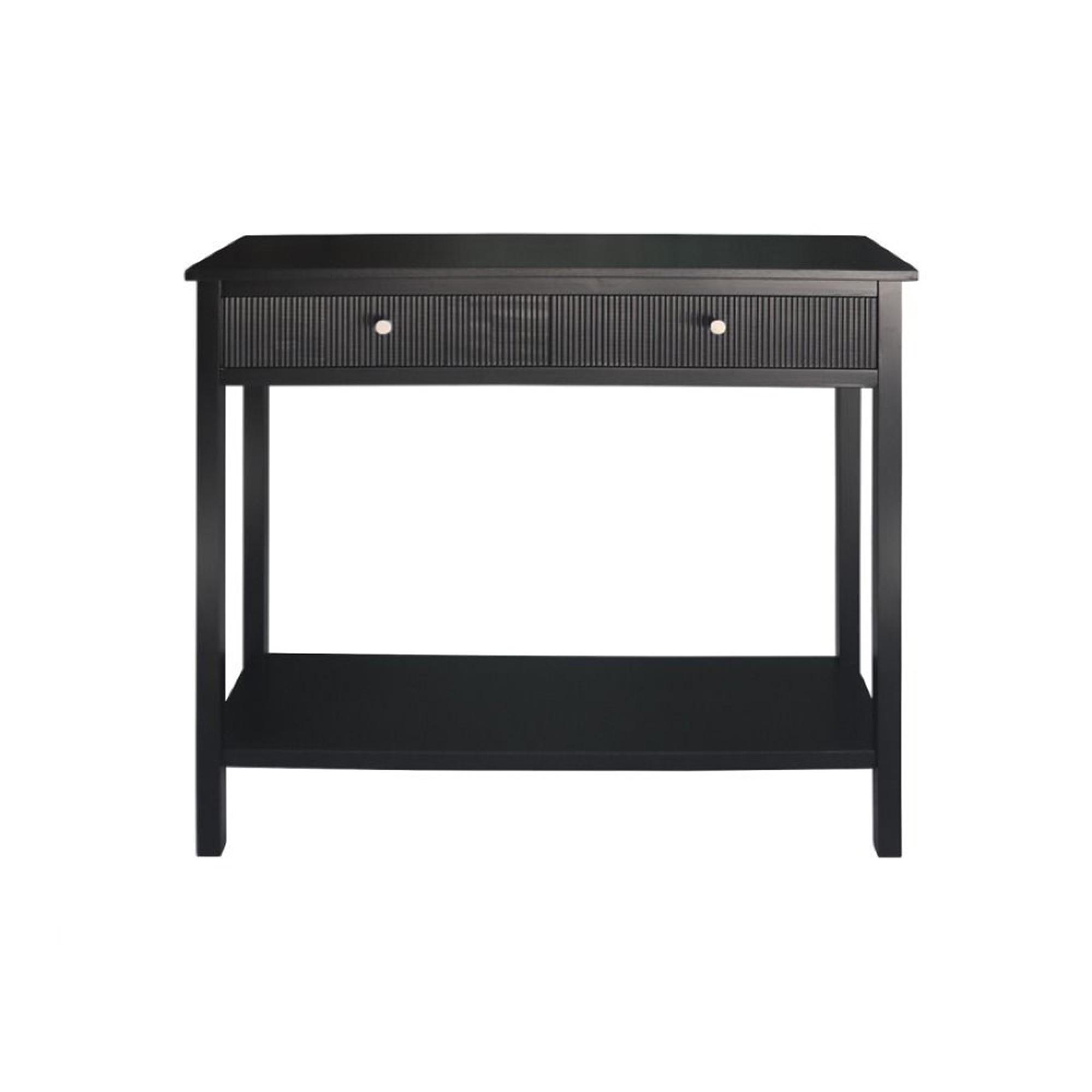Lindon Console Table - 2 Drawer - Black