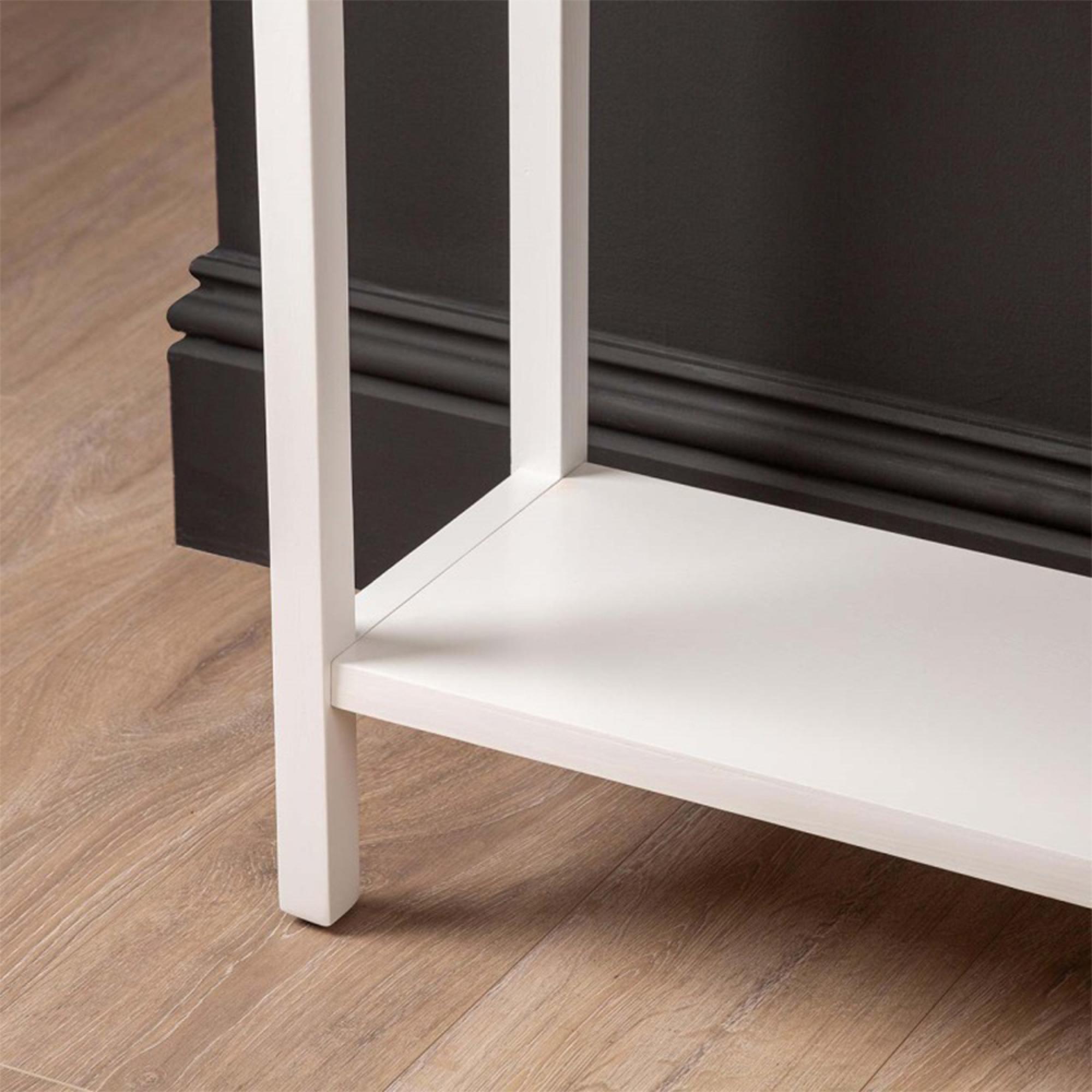 Lindon Console Table - 2 Drawer - Frosty White