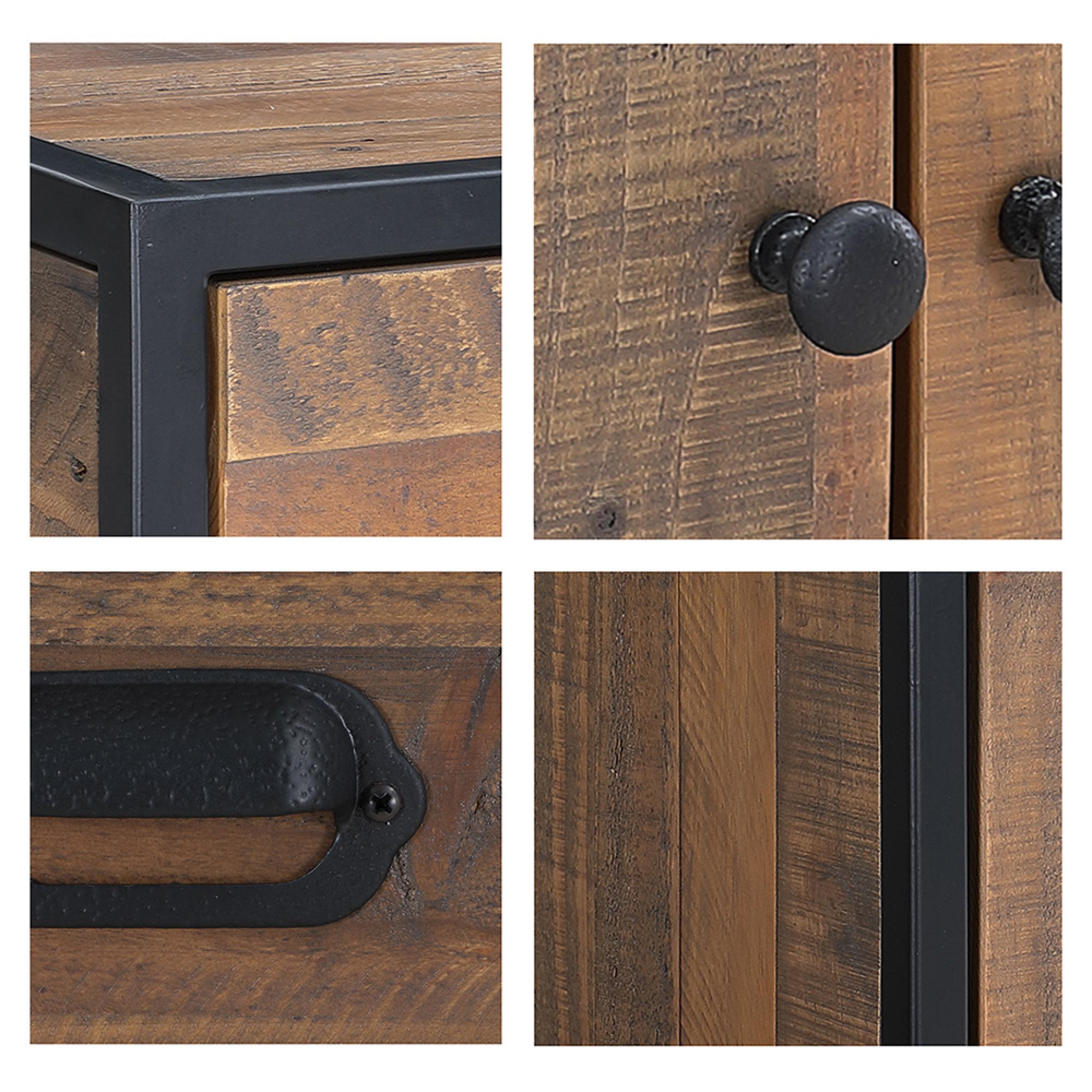 Ooki Reclaimed Wood Console Table - 2 Door