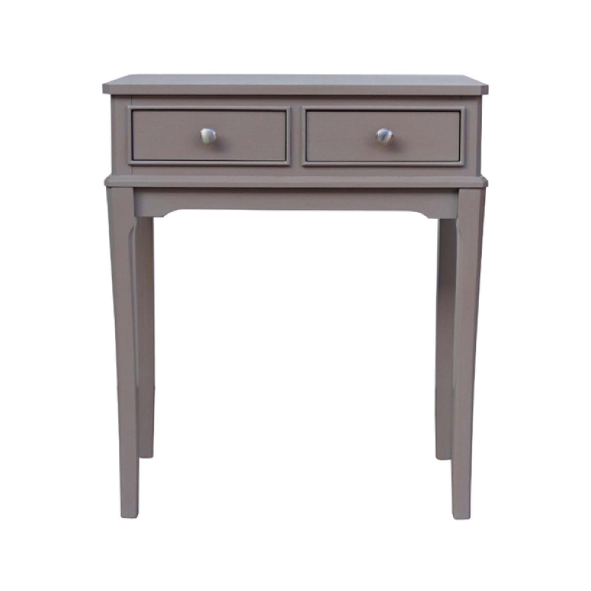 Console Table - Taupe - 2 Drawer - Small