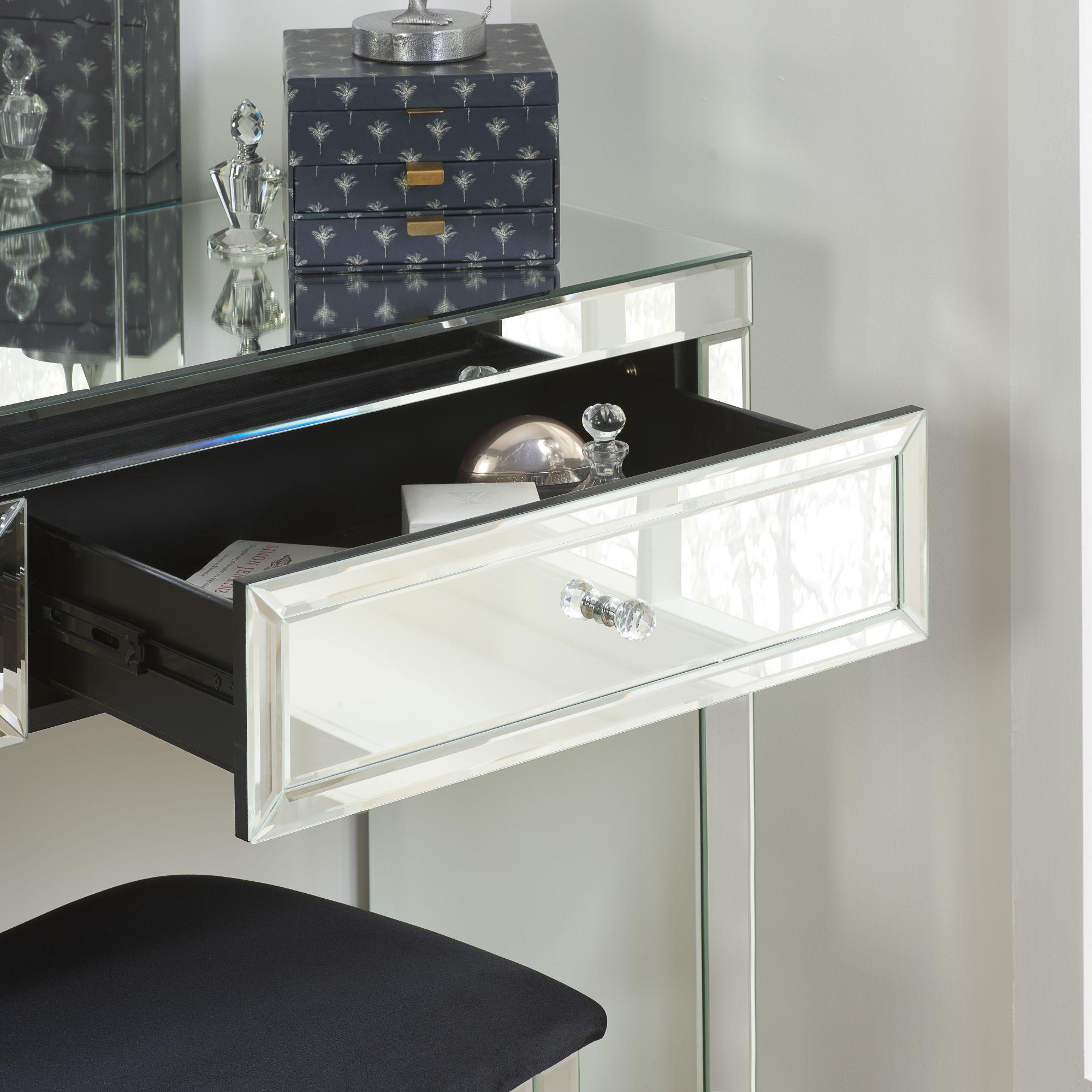 Valencia Console Table - 2 Drawer - Mirrored