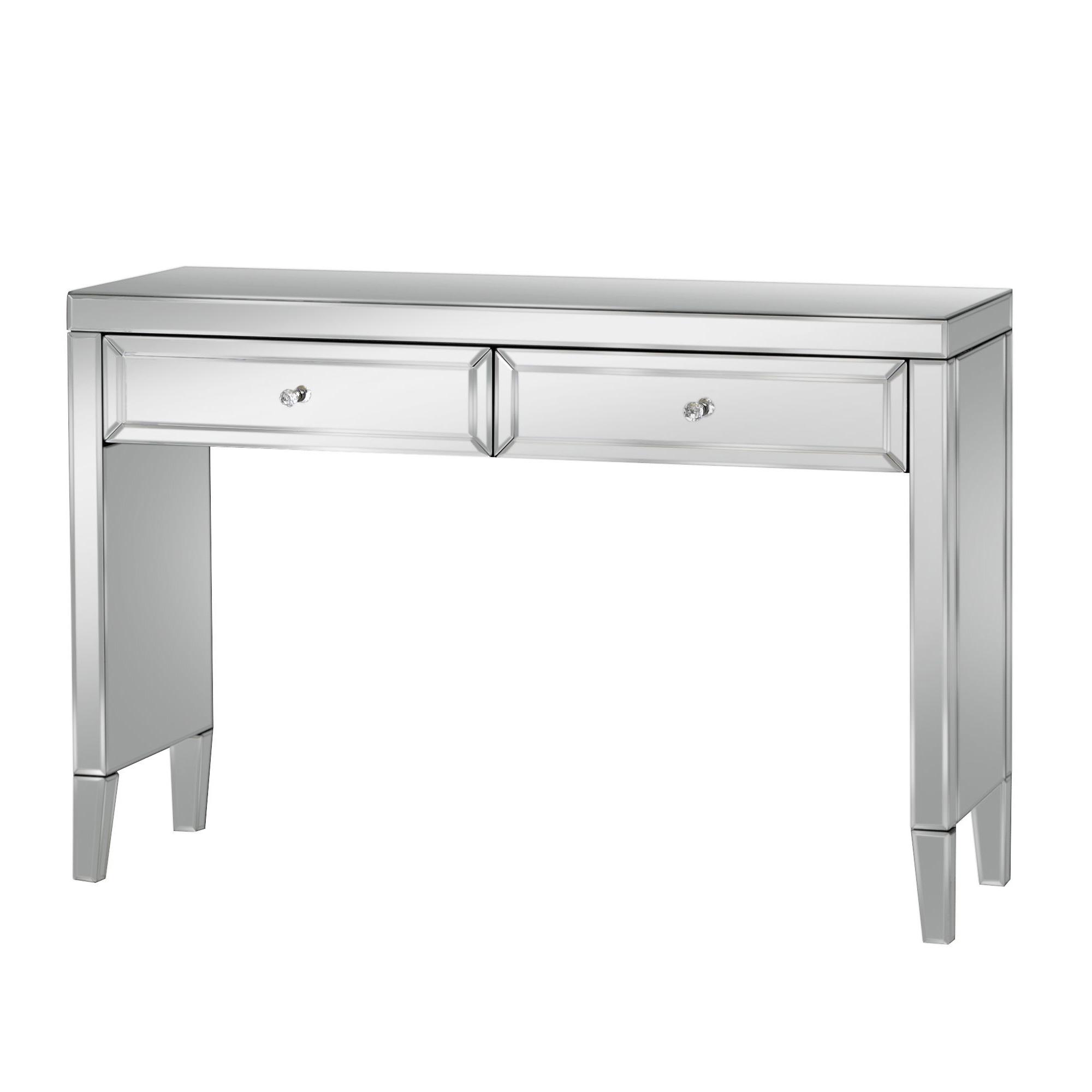 Valencia Console Table - 2 Drawer - Mirrored