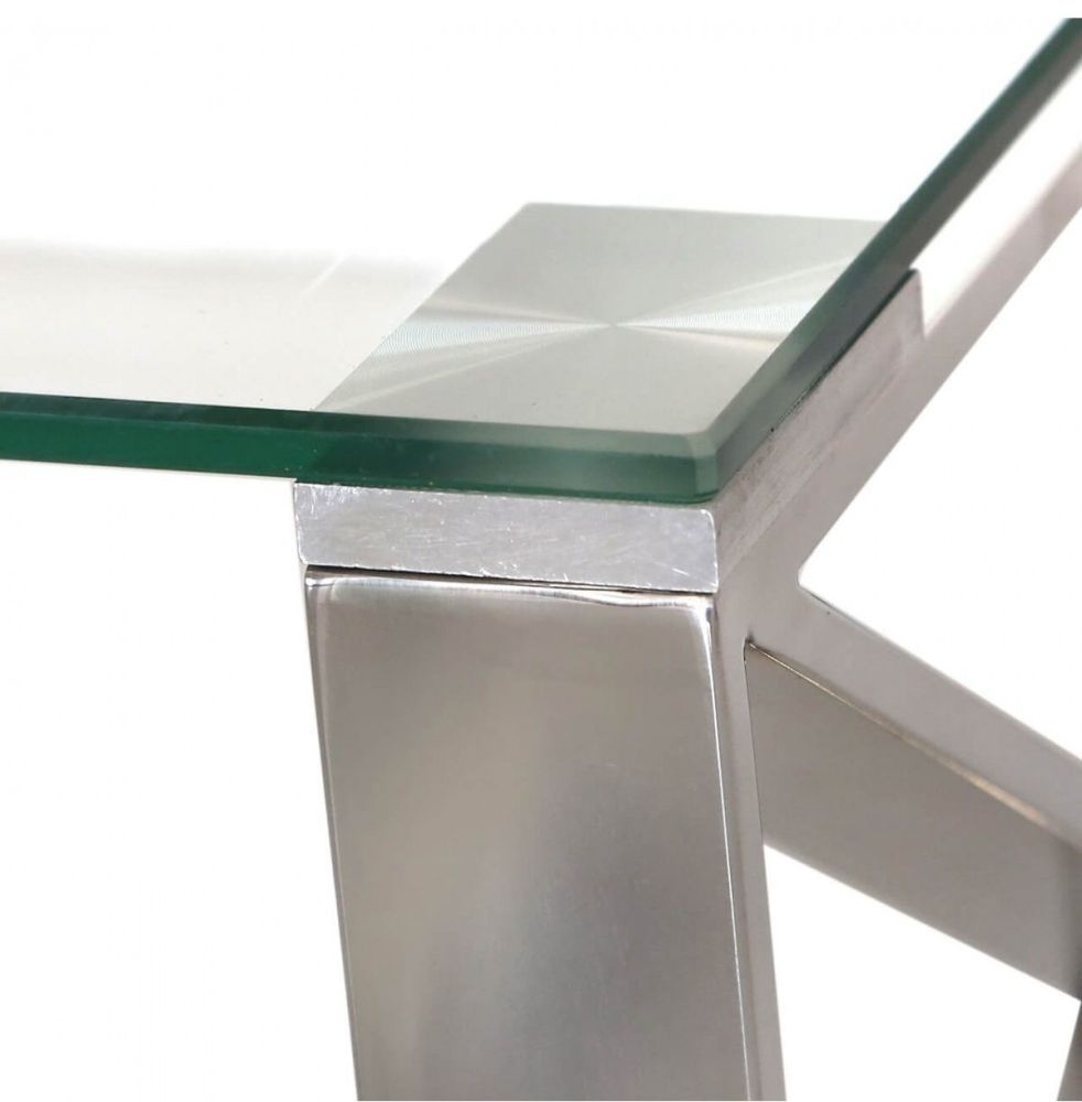 Zenith - Console Table - Glass and Chrome