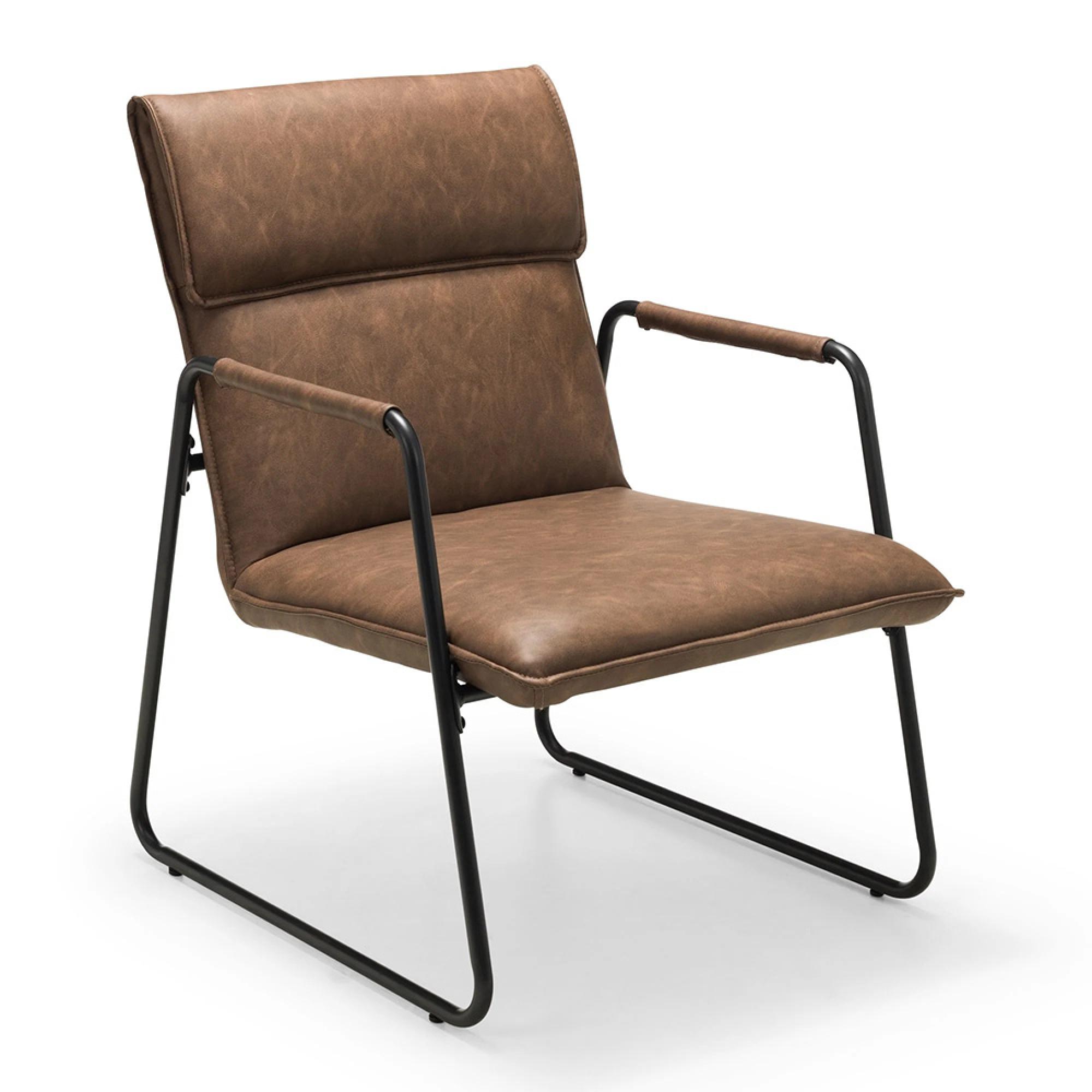 Gramercy Accent Chair - Brown Leather