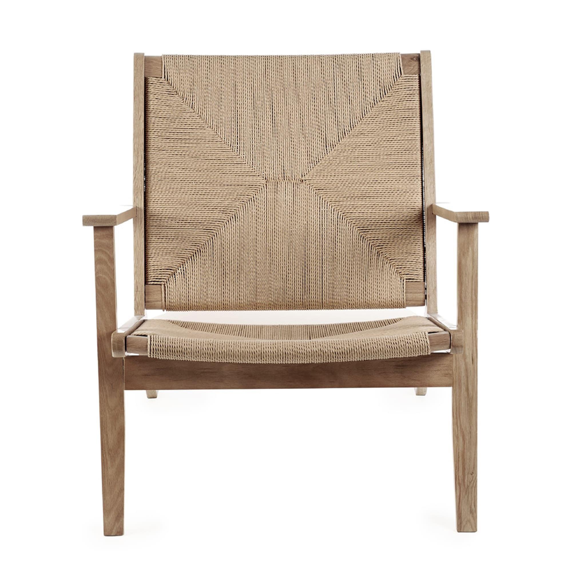 Icaria Armchair - Oak and Woven