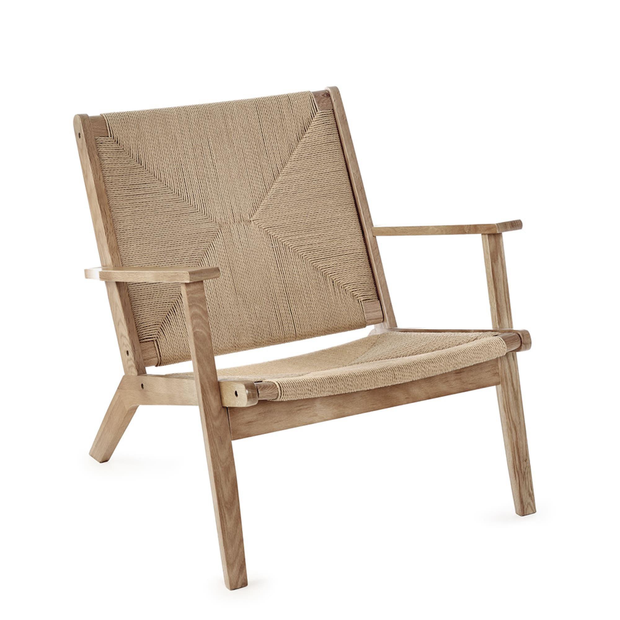 Icaria Armchair - Oak and Woven