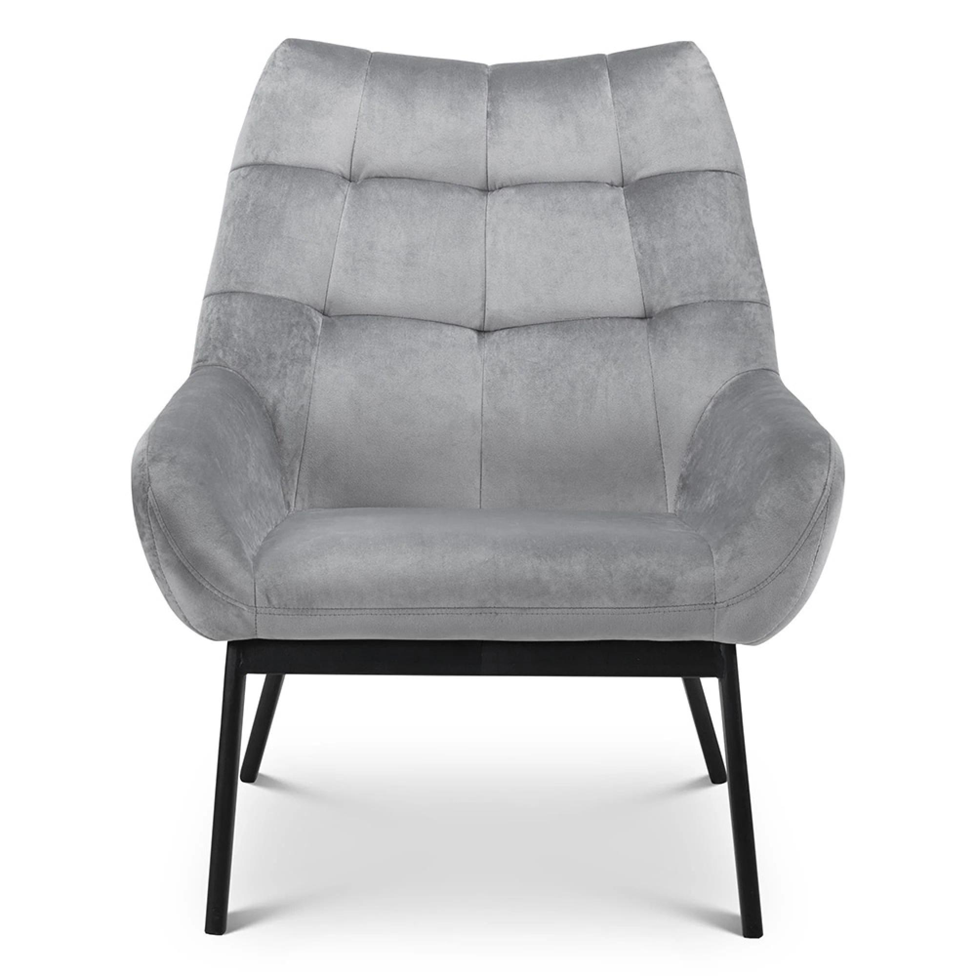 Lucerne Accent Chair - Grey Fabric