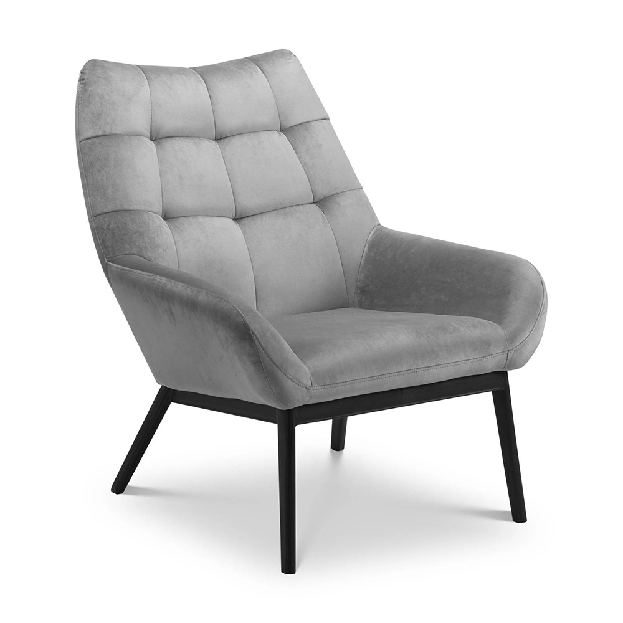 Lucerne Accent Chair - Grey Fabric