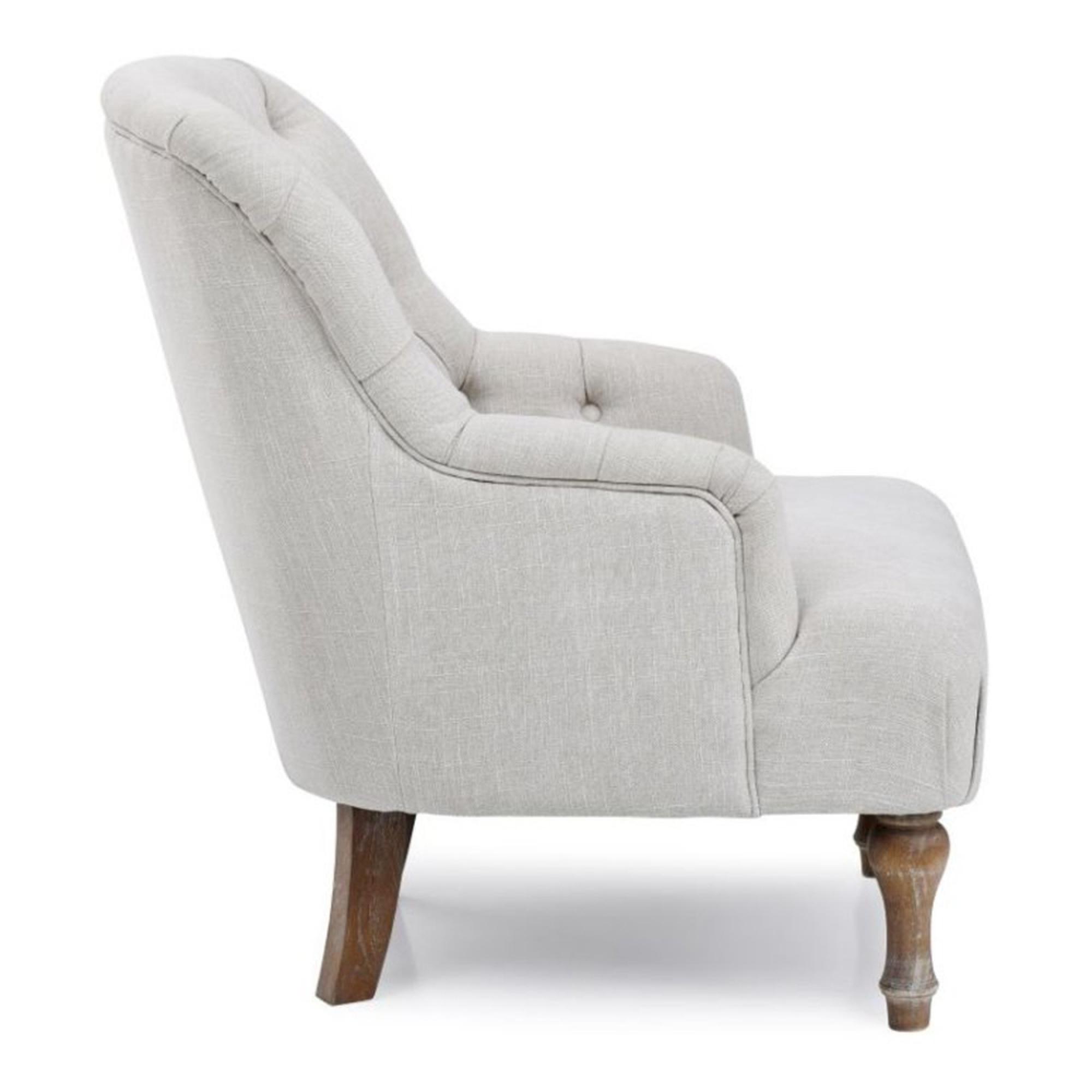 Bianca Armchair - Antheia Cream Linen Fabric