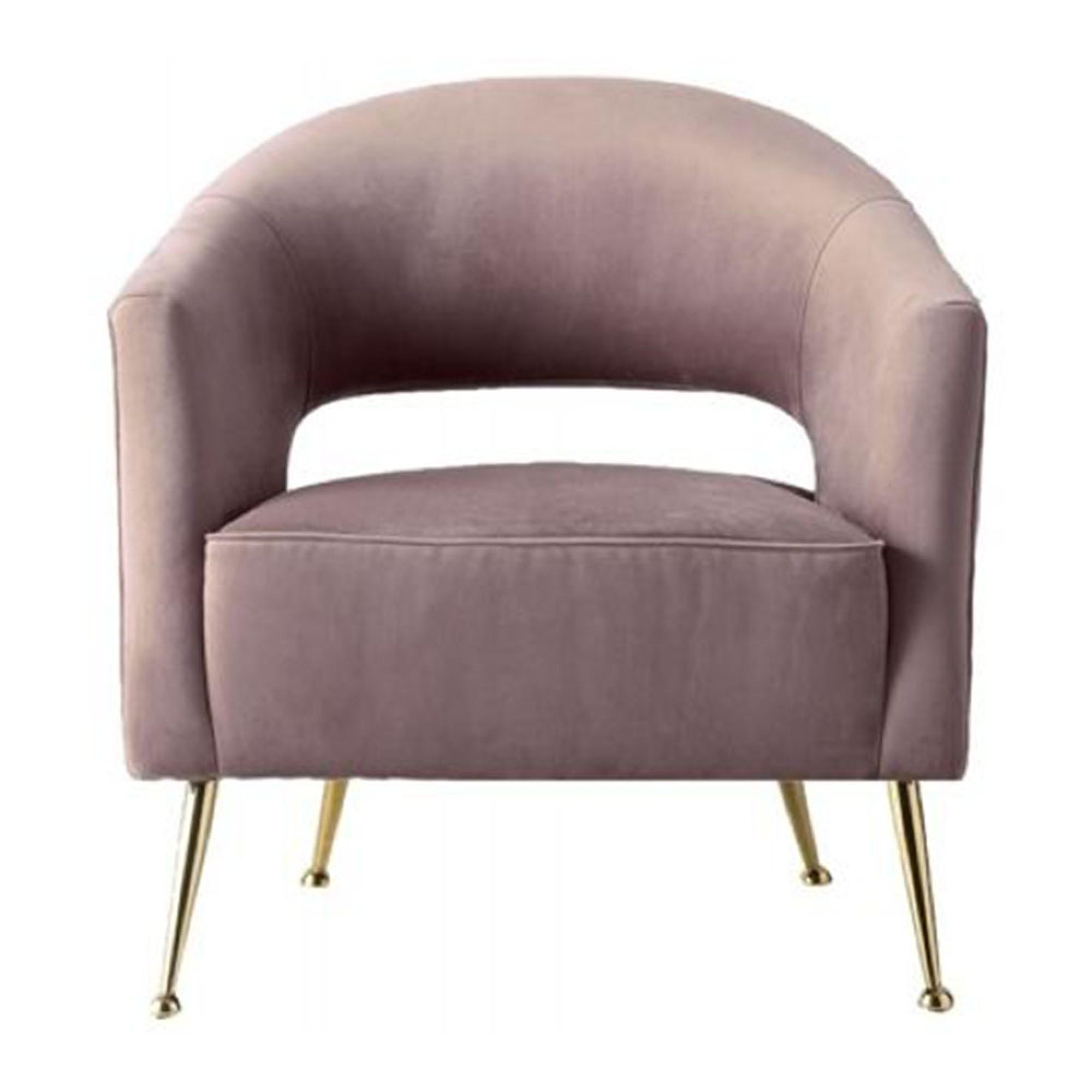 Clearance - Barletta Dusky Velvet Armchair - A220
