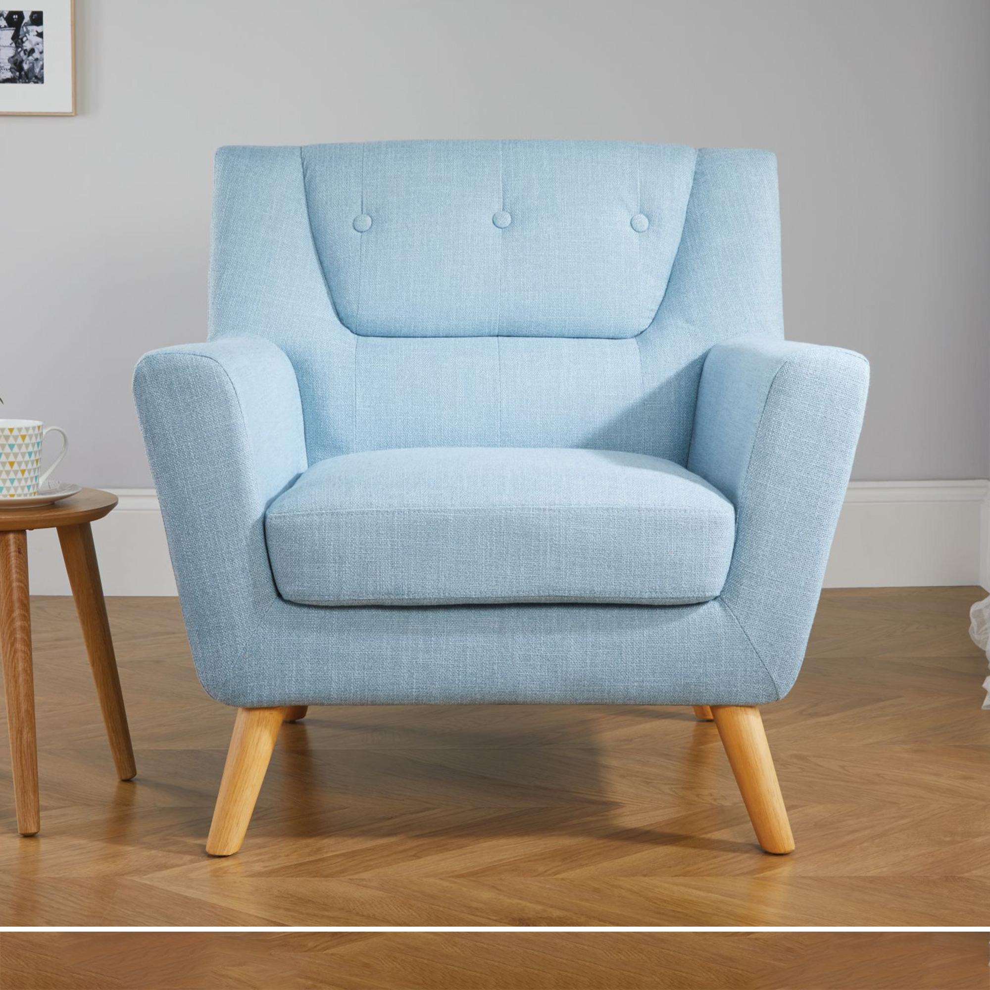 Lambeth Armchair - Blue Fabric