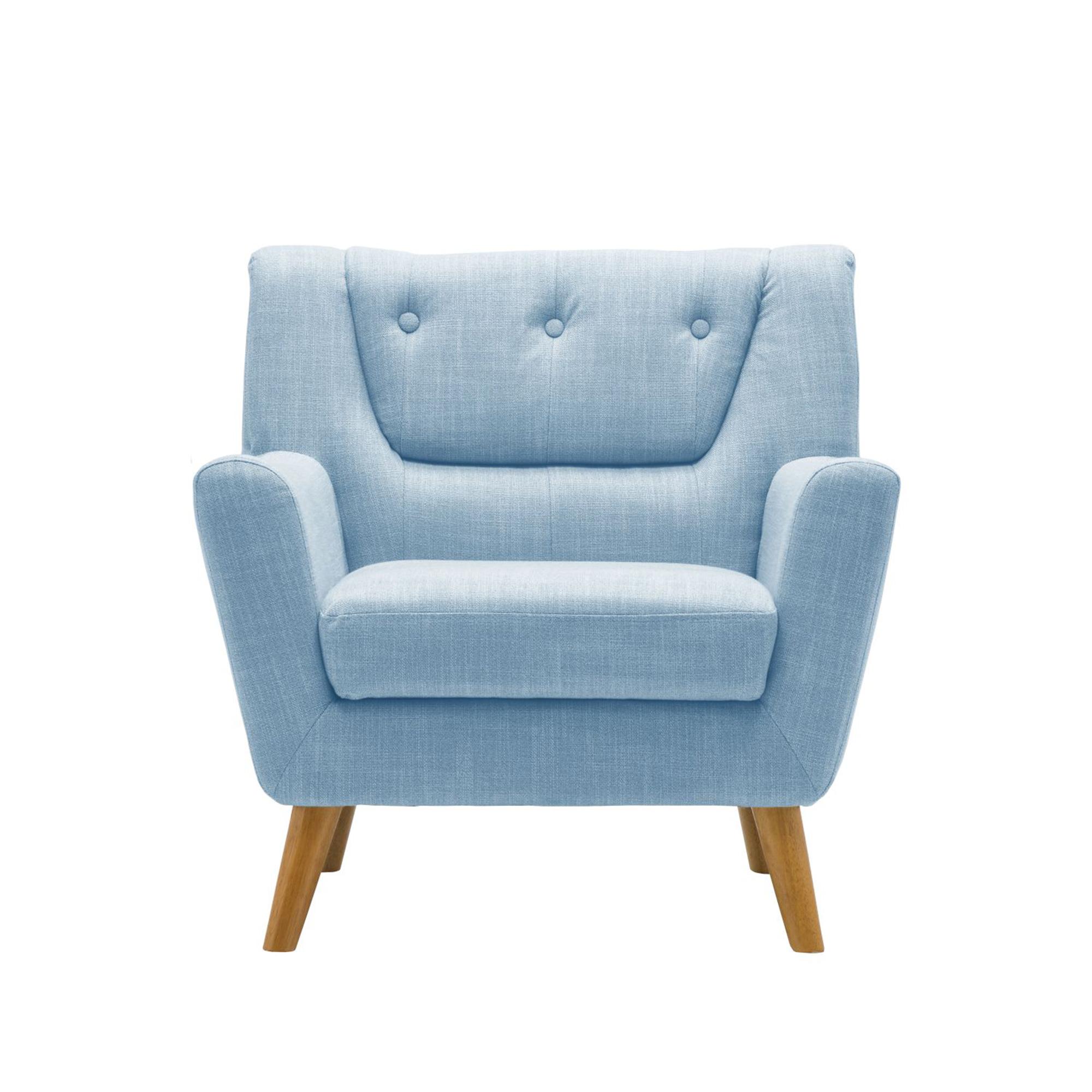 Lambeth Armchair - Blue Fabric