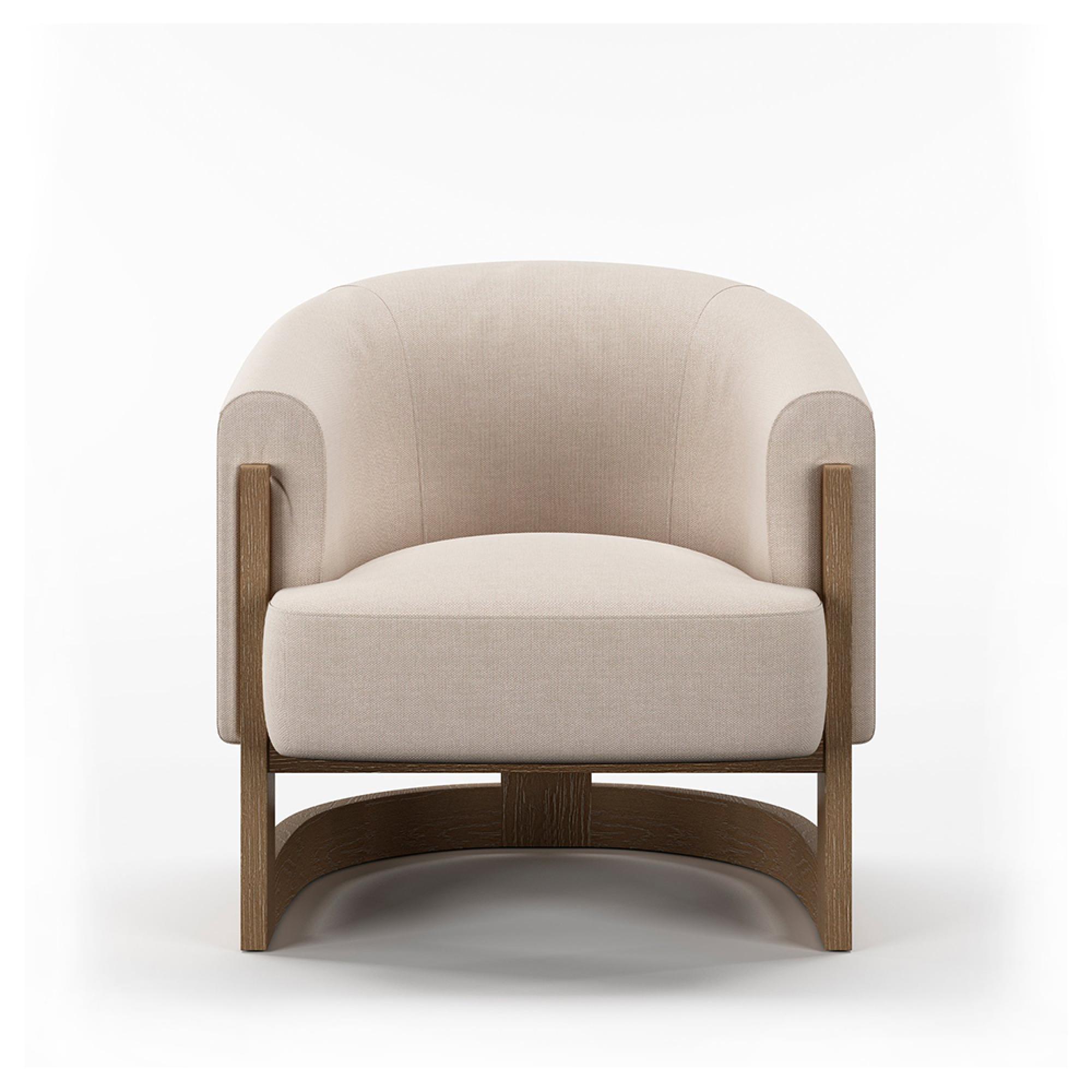 Lennox Tub Chair - Natural Fabric