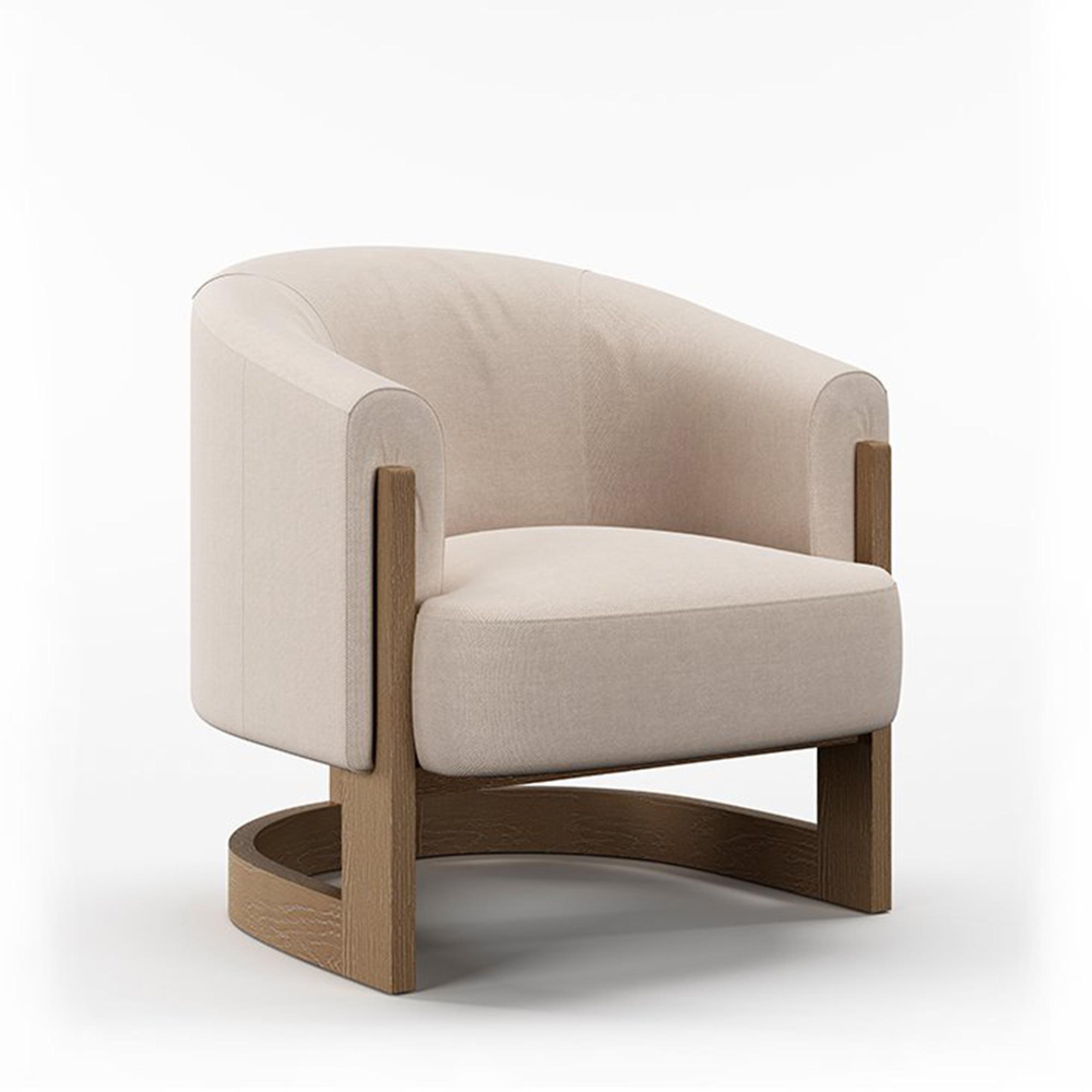 Lennox Tub Chair - Natural Fabric