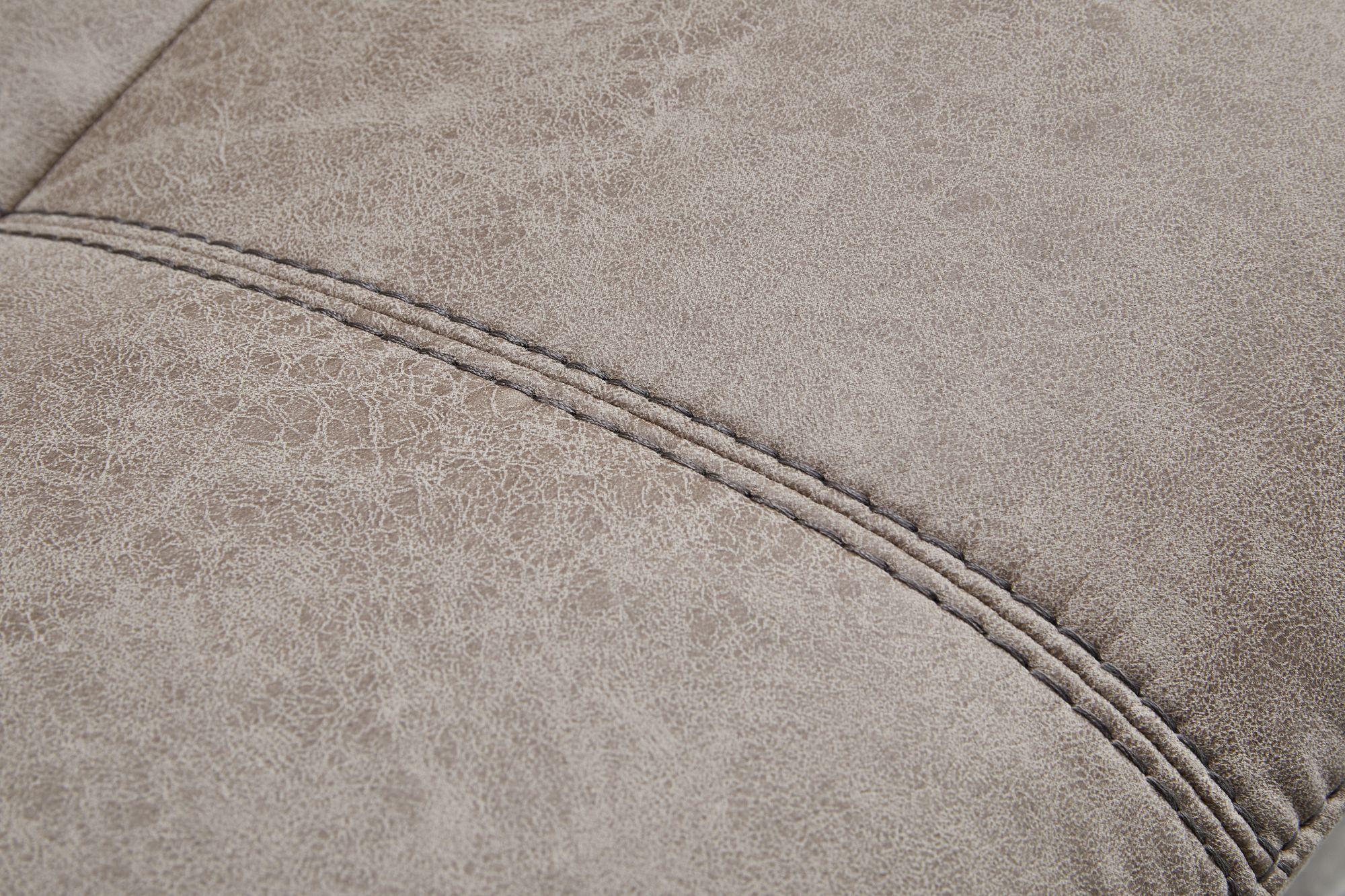 Clearance - Vento Swivel Chair and Footstool - Light Grey Fabric